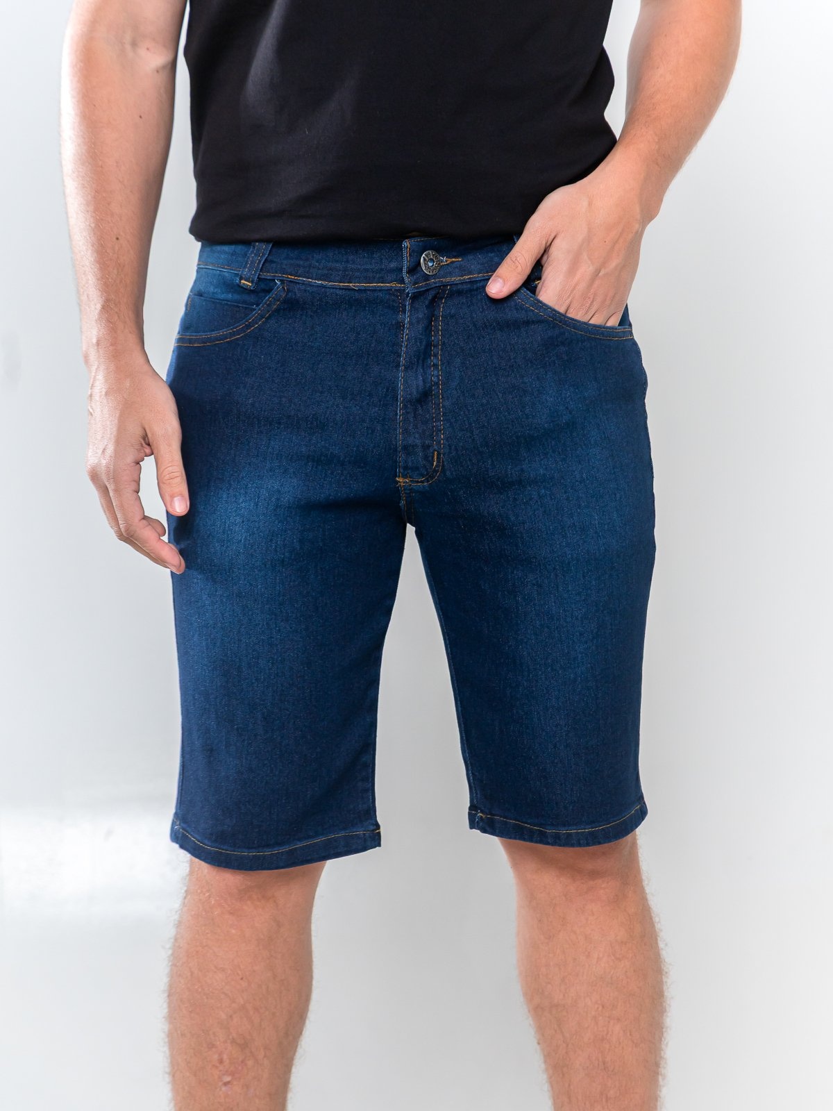 Imagem principal Bermuda Masculina Alpha Street Wear Confortável Básica Alpha Street Wear jeans