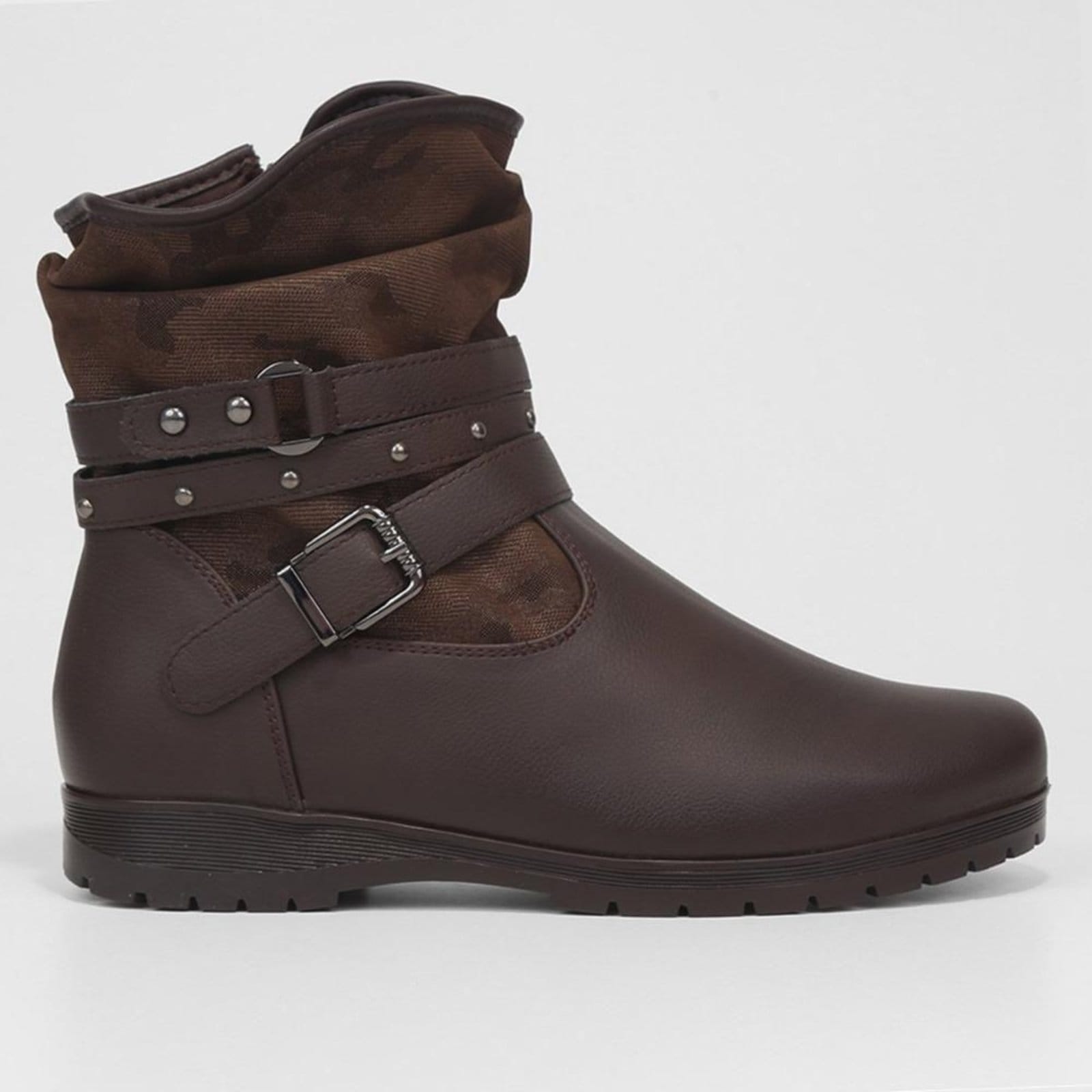 Bota Feminina Mooncity Cano Baixo Salto Baixo