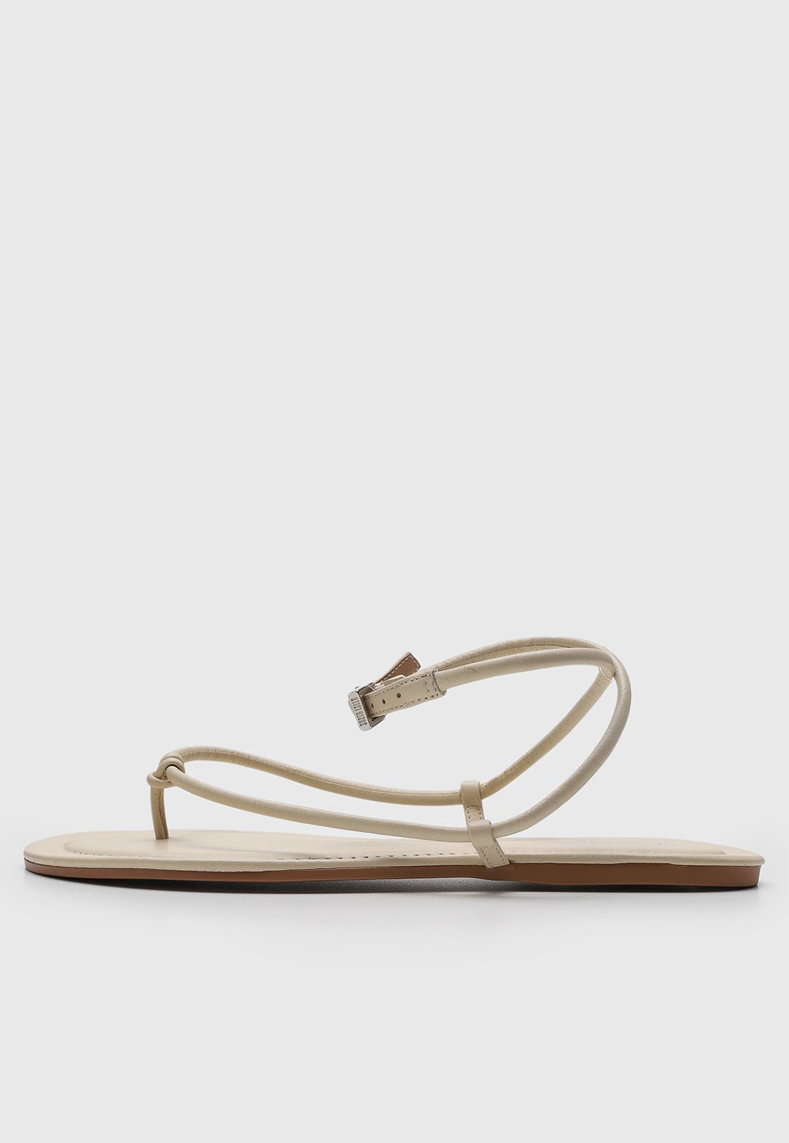 Imagem principal Rasteira Feminina Santa Lolla Tiras e Fivela Off-White Santa Lolla off-white white