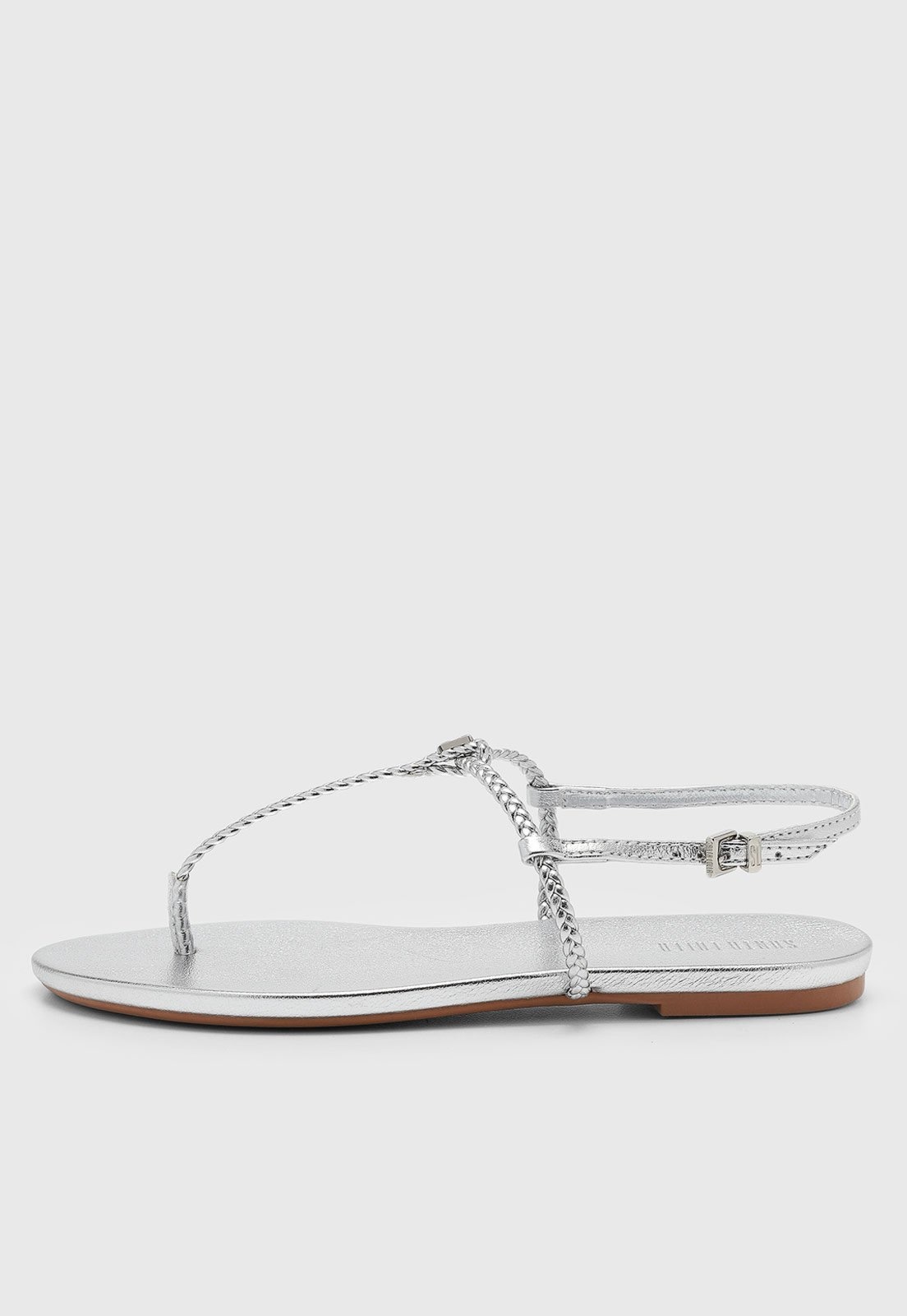 Imagem principal Rasteira Fechada Feminina Santa Lolla Metalizada Santa Lolla prata