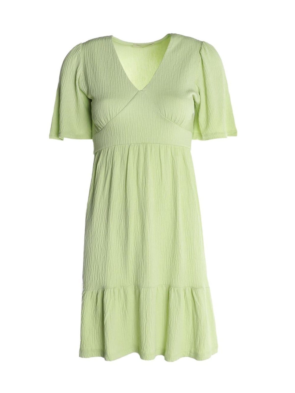 Vestido Malha Curto Manga Sino Autentique Feminino