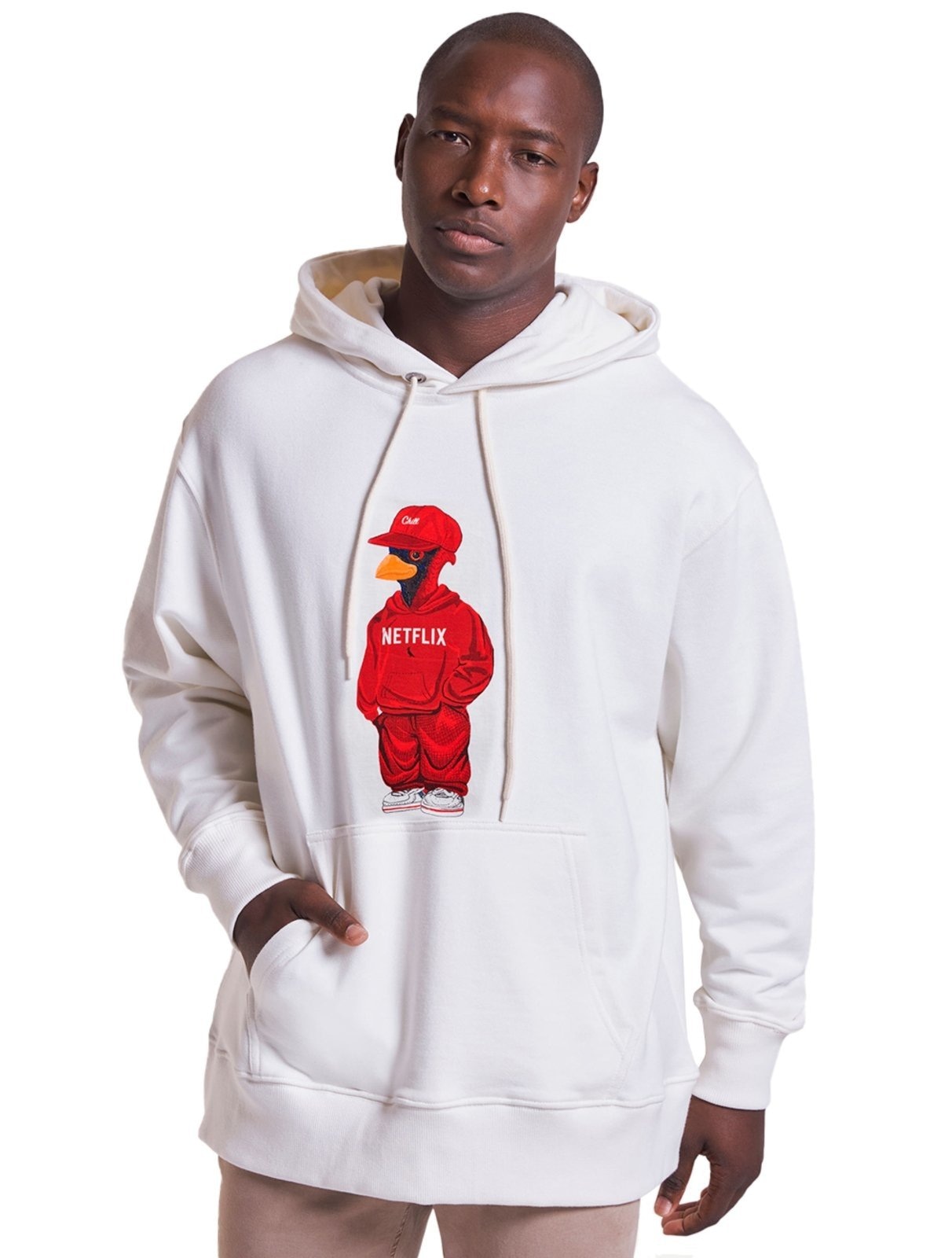 Imagem principal Moletom Reserva Masculino Hoodie Netflix Woodpecker Reserva branco