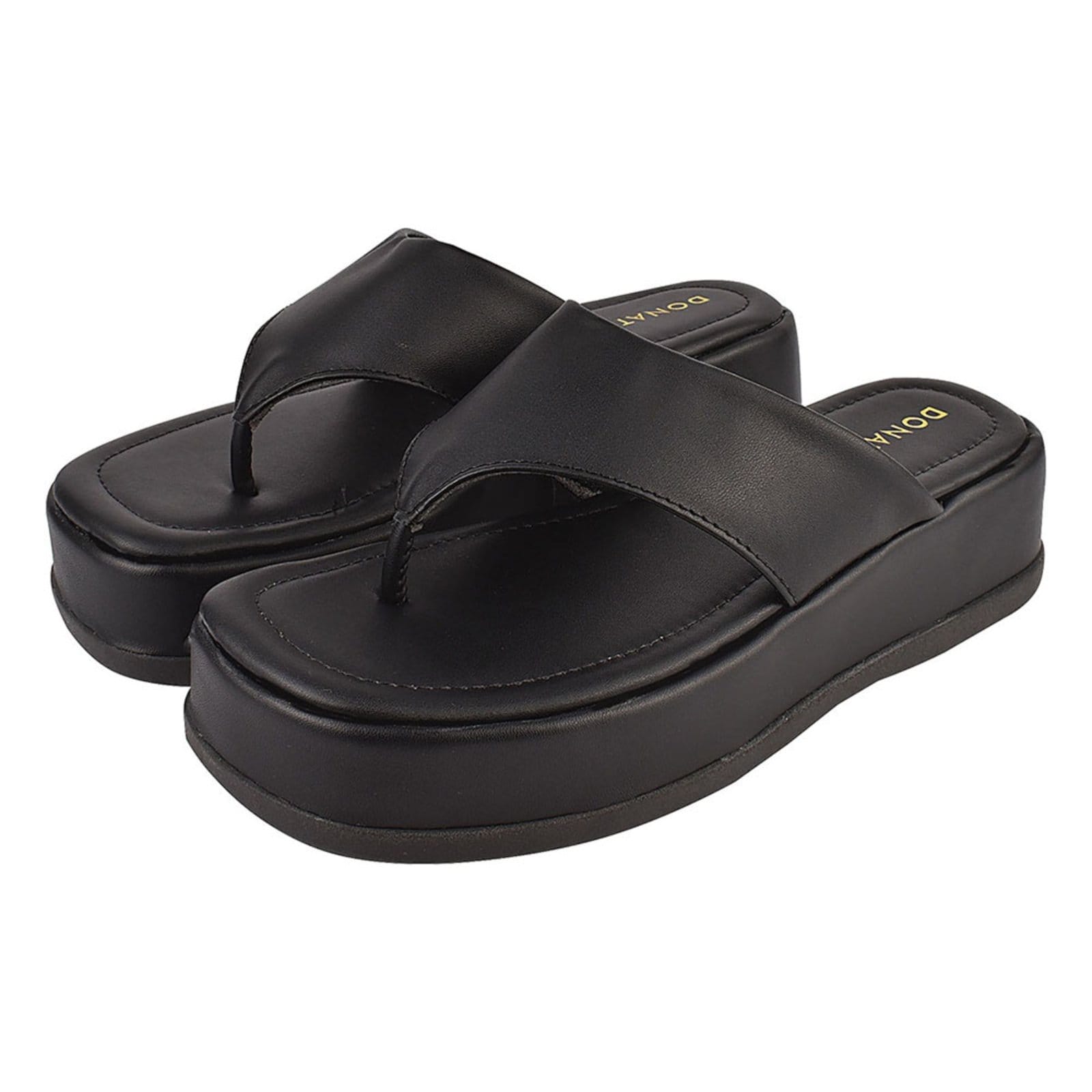 Sandália Plataforma Feminina Chinelo Donatella Shoes Macio Confortável Flatform