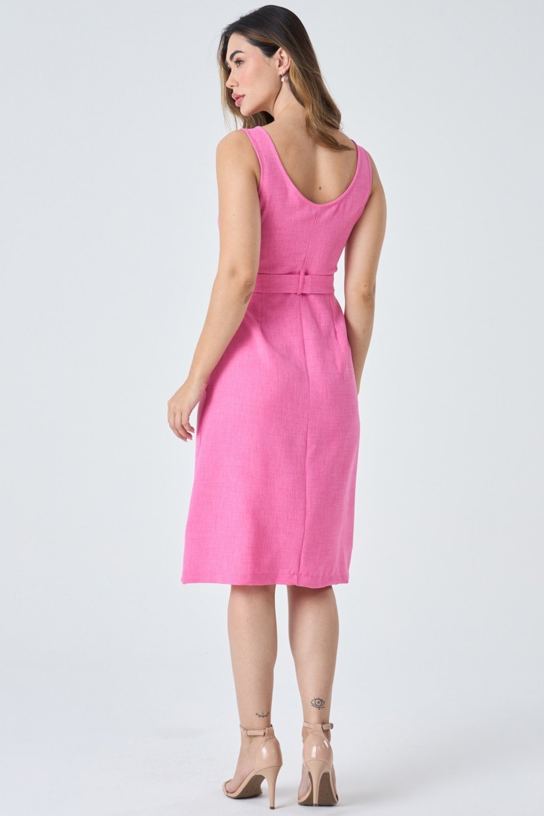 Imagem principal Vestido Midi PKS com Botões PKS rosa