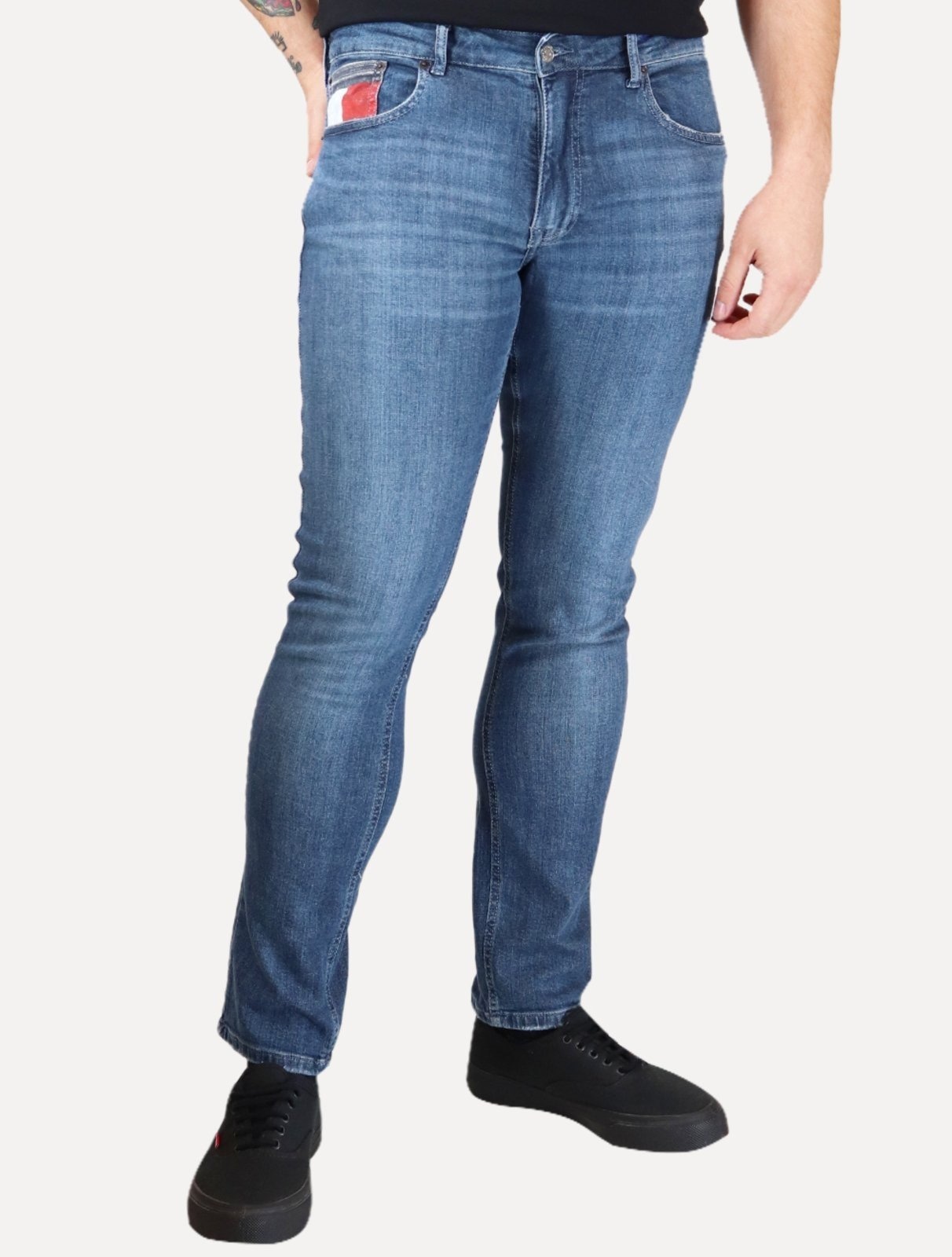 Imagem principal Calça Tommy Jeans Masculina Slim Scanton Washed 21552 Médio Tommy Jeans azul