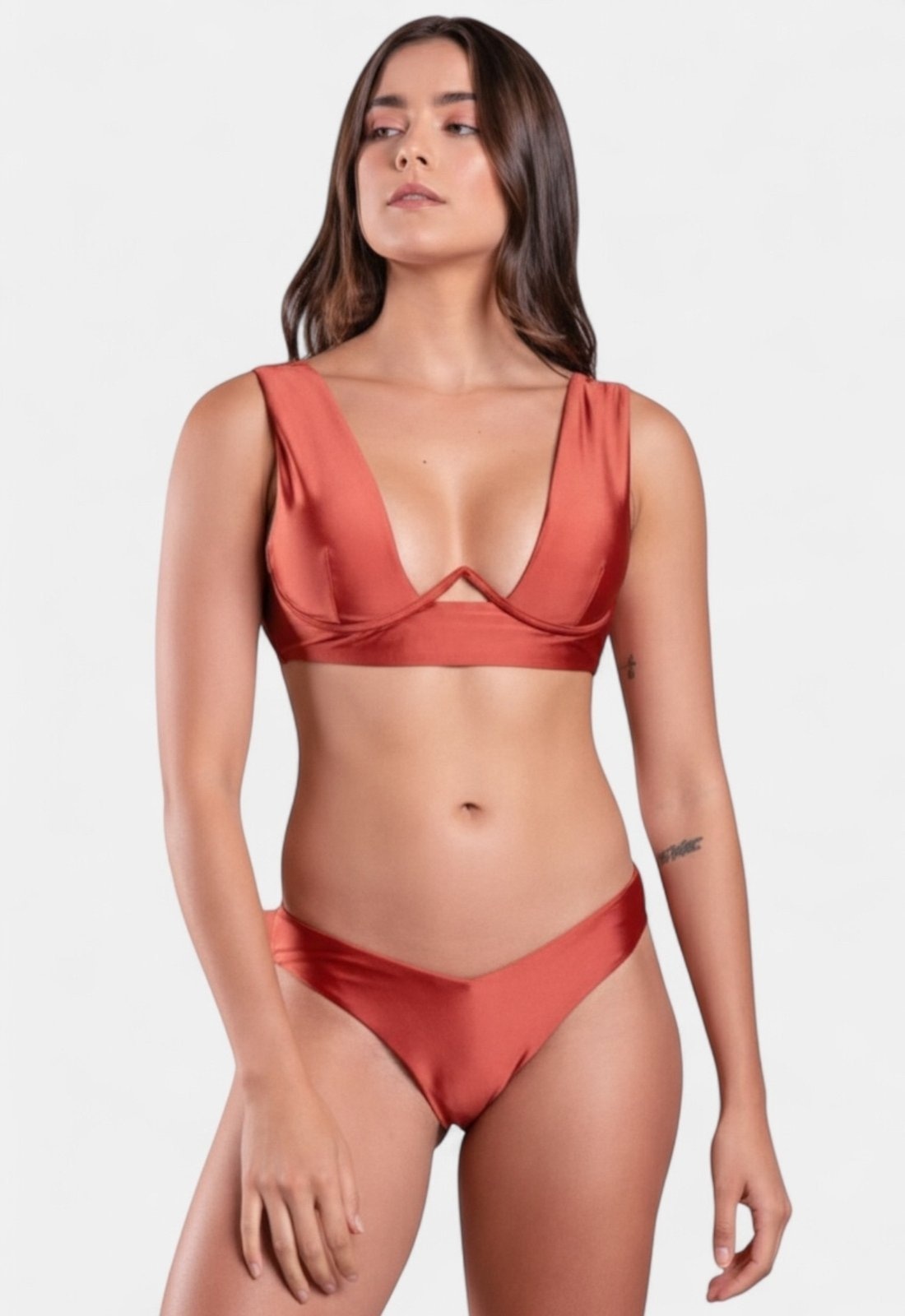 Imagem principal Biquíni Areia Branca Praya Cropped Areia Branca vermelho