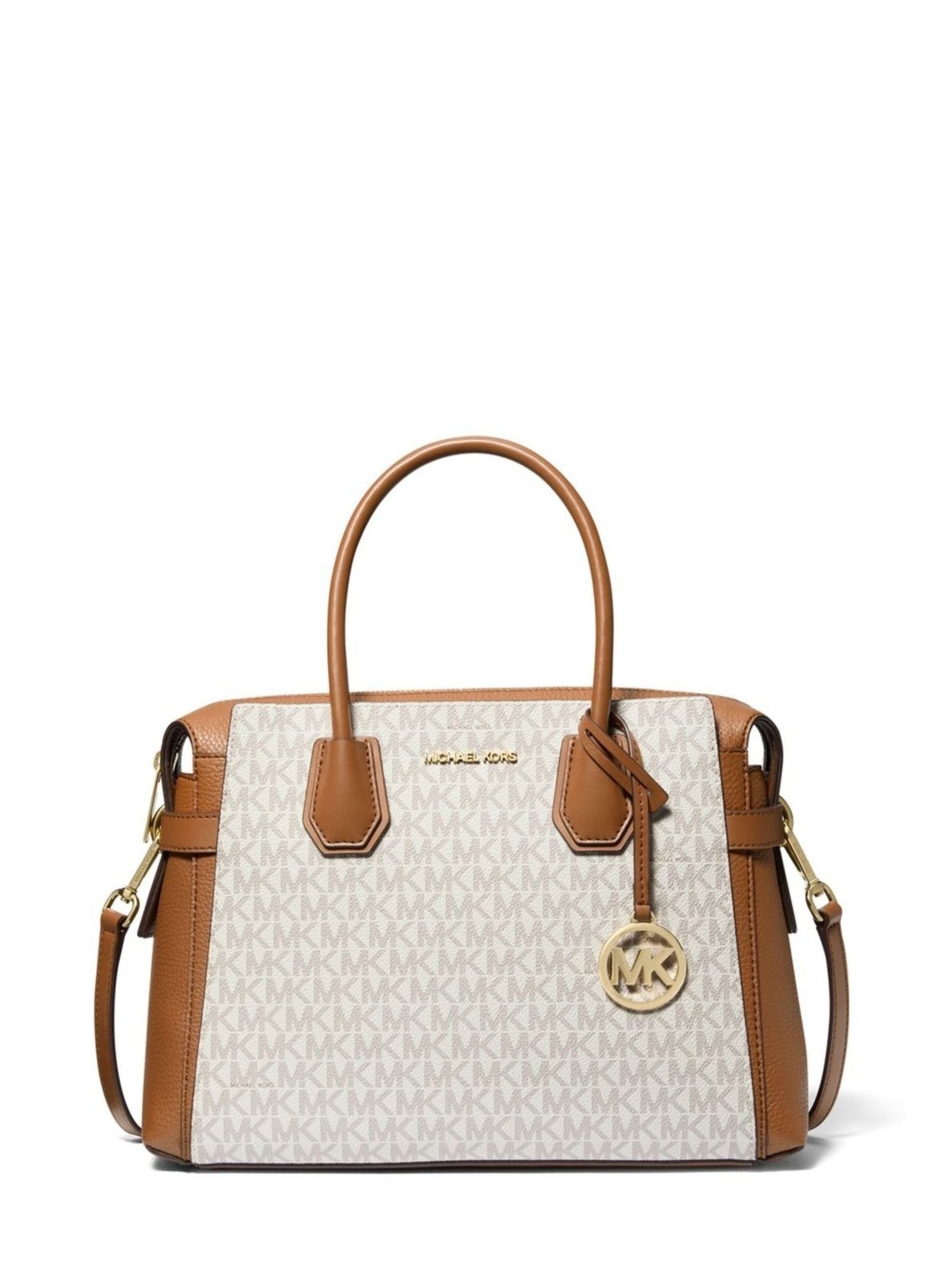 Imagem principal Bolsa Tiracolo Mercer Logo Média 35F2gm9s8b150 Michael Kors branco