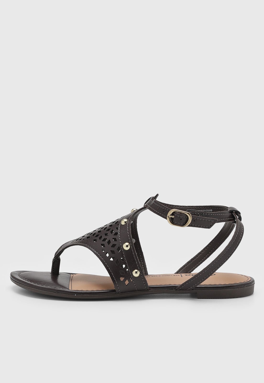 Imagem principal Rasteira Feminina Dakota Fechada Geométrica Dakota marrom