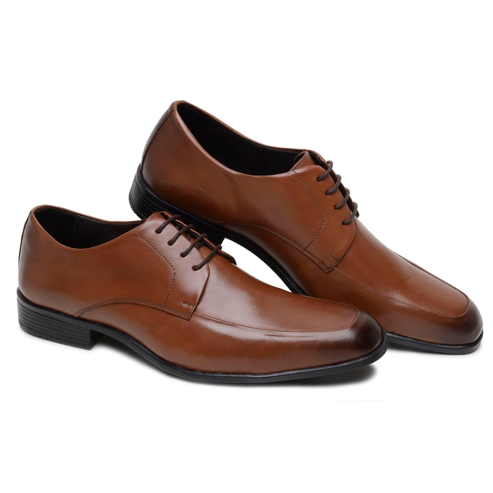 Imagem principal Sapato Masculino Anna Andrade Mocassim Social Em Couro Amarrar Casual Versátil Leve Whisky Anna Andrade marrom