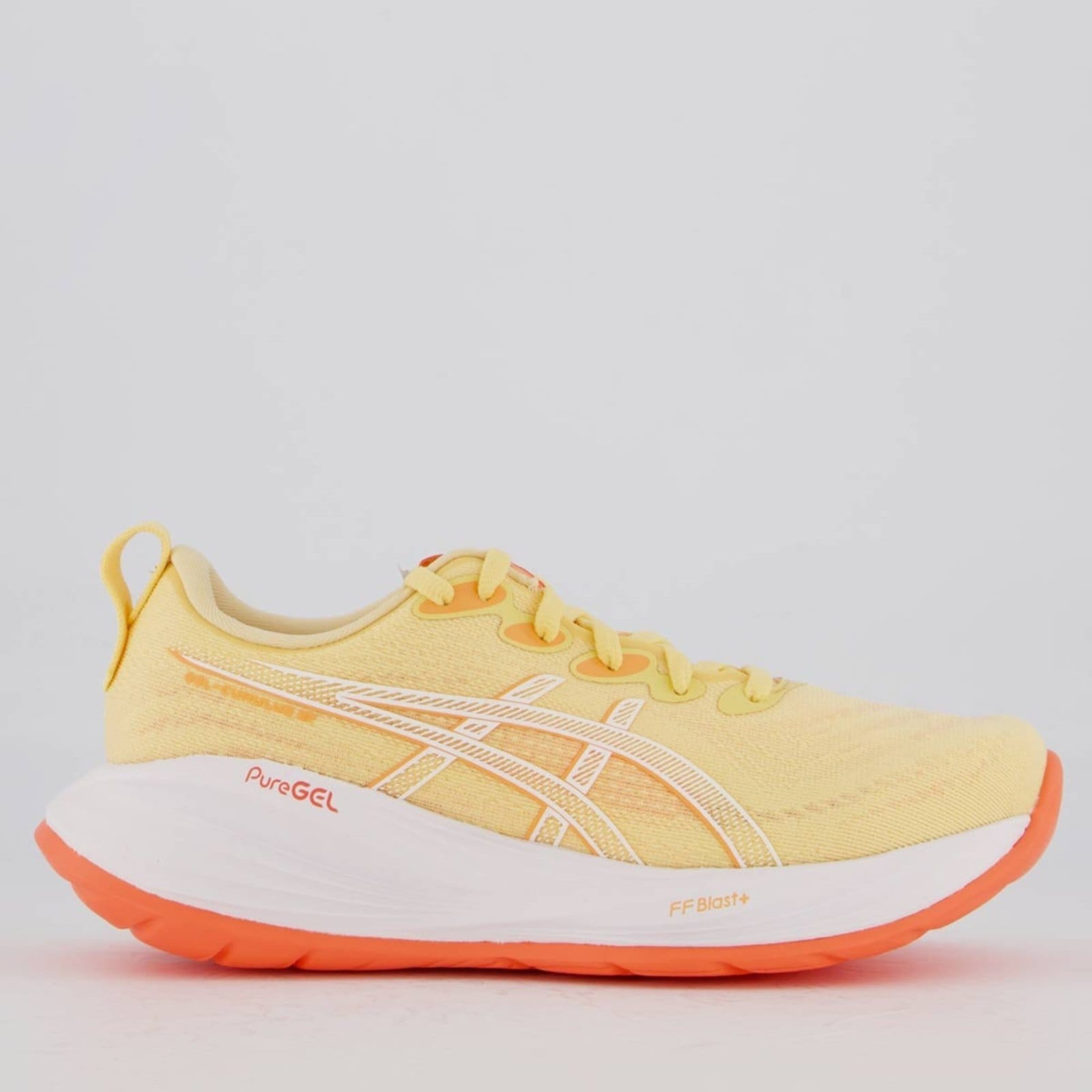 Tênis Asics Gel Cumulus 27 Feminino e Amarelo