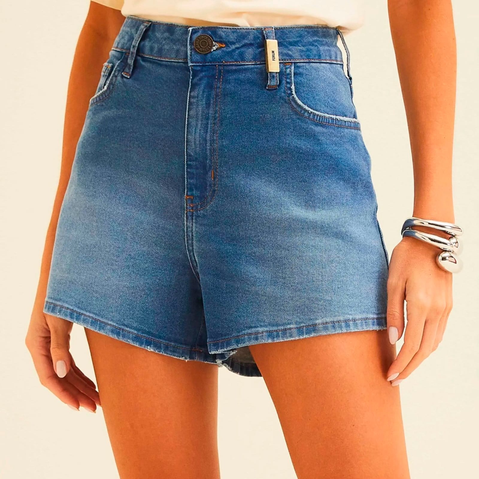 Short Jeans Forum Malu Ve26 Feminino