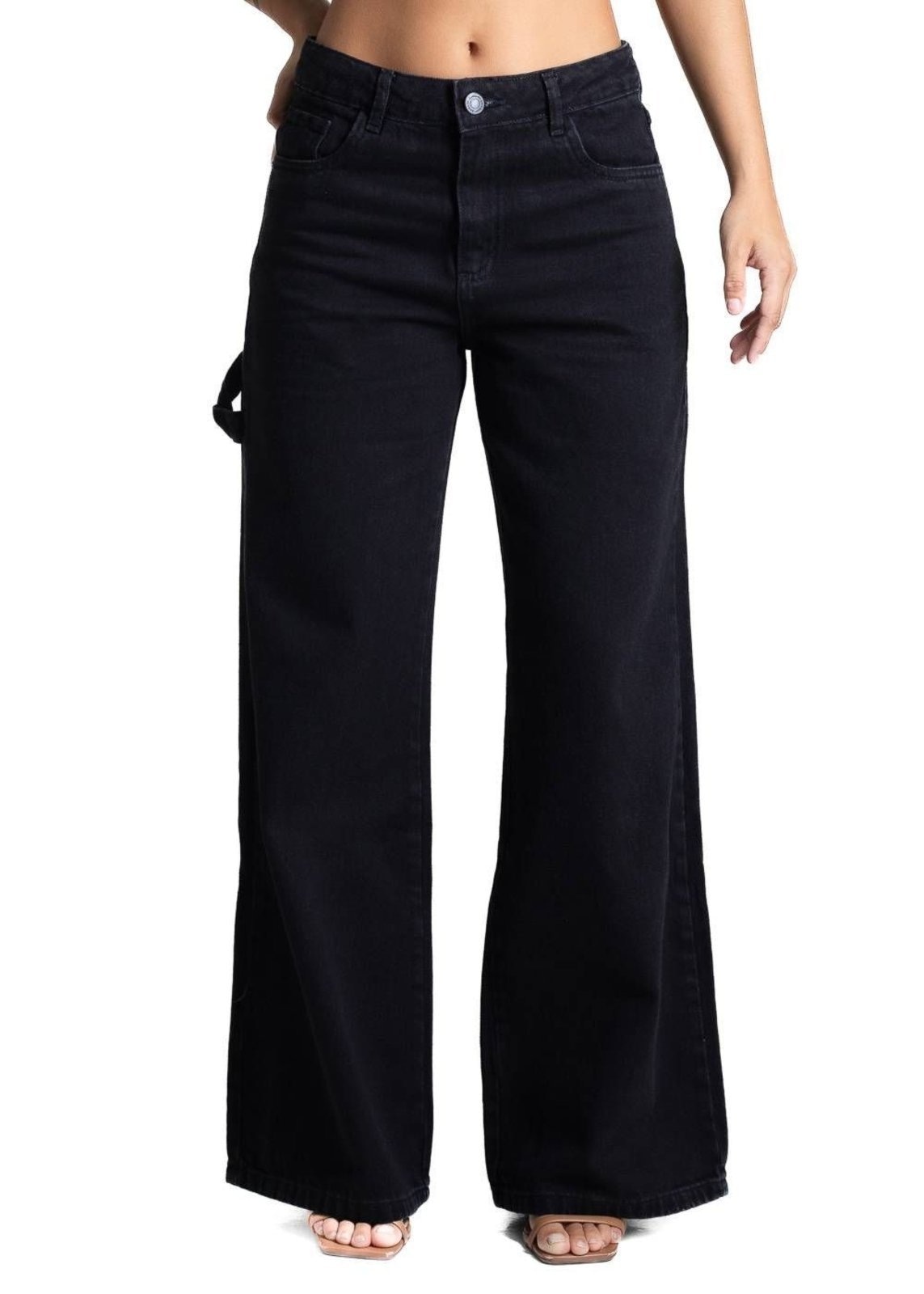 Imagem principal Calça Jeans Sawary Wide Leg - 282261 Sawary preto