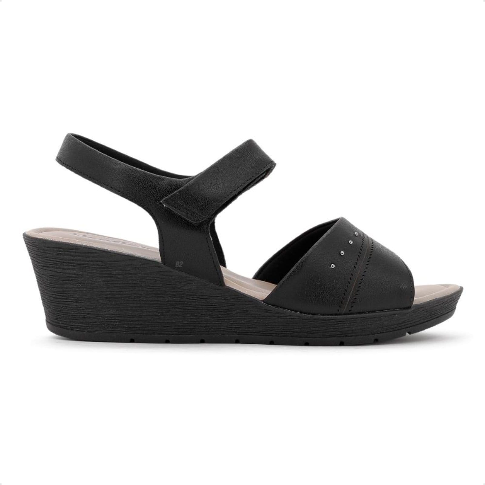 Sandália Usaflex Salto Plataforma Laser Feminina