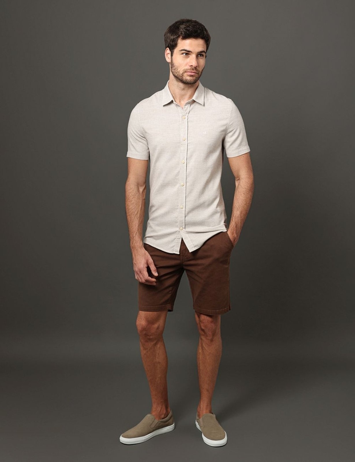 Imagem principal Bermuda Masculina Color Chino Calvin Klein Jeans Calvin Klein Jeans marrom