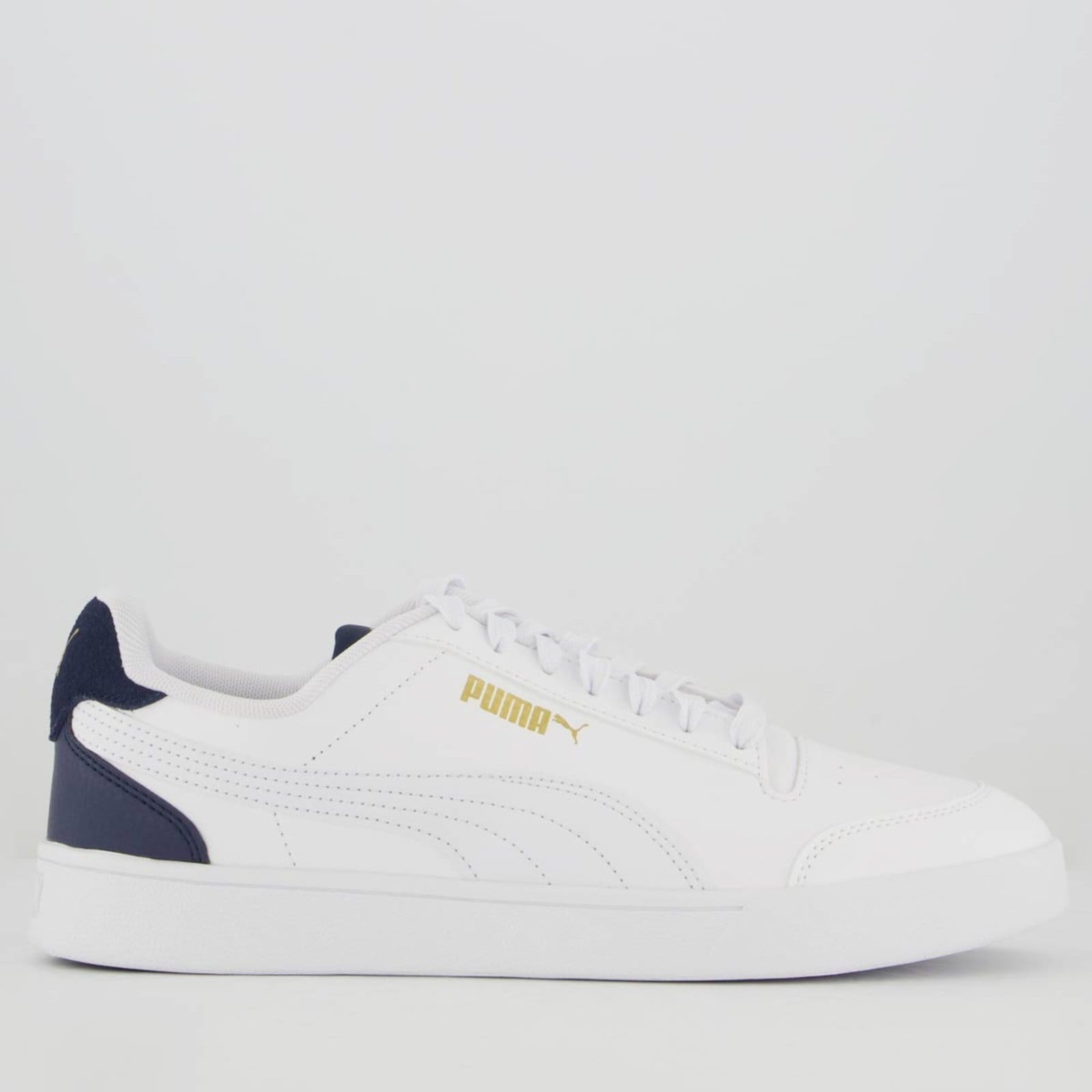 Tênis Puma Shuffle e Dourado