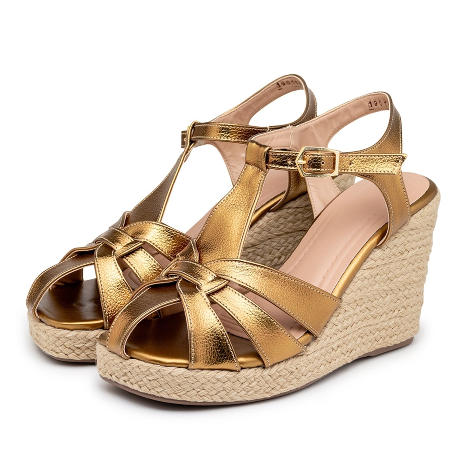 Imagem principal Sandalia Anabela Plataforma Corda 190100 Floater Flor da Pele bronze