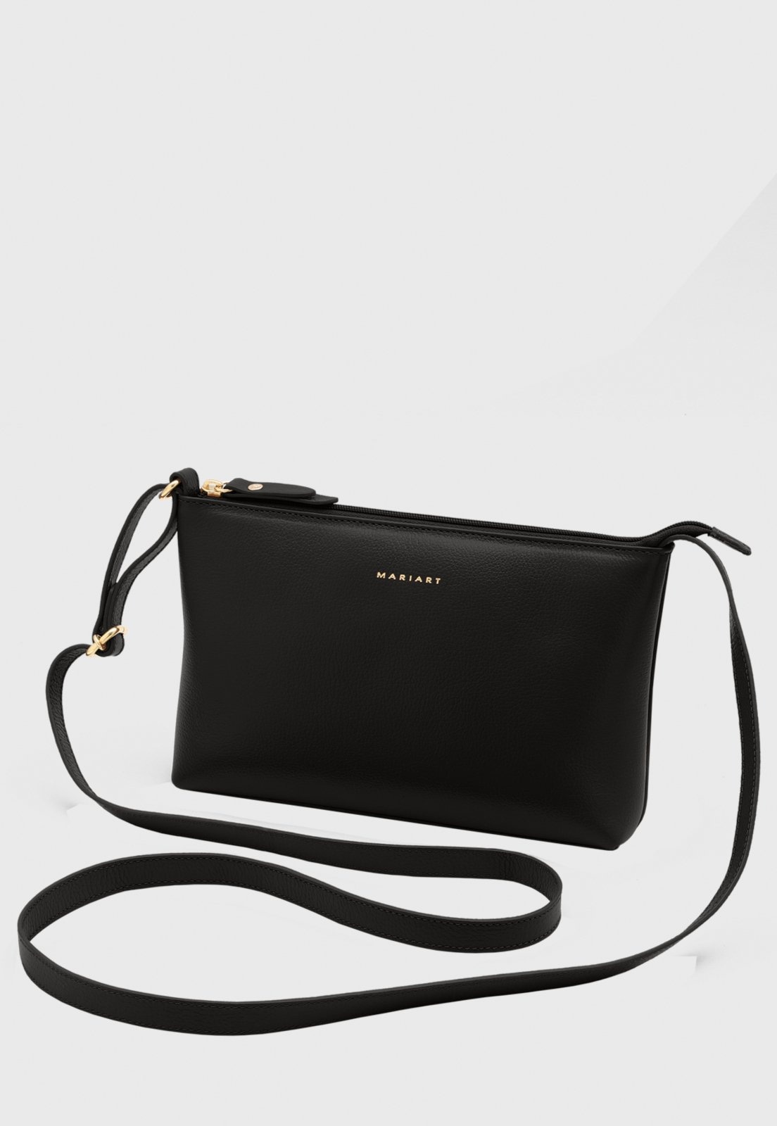 Imagem principal Bolsa Transversal Couro Mariart Salsa Preta Mariart preto