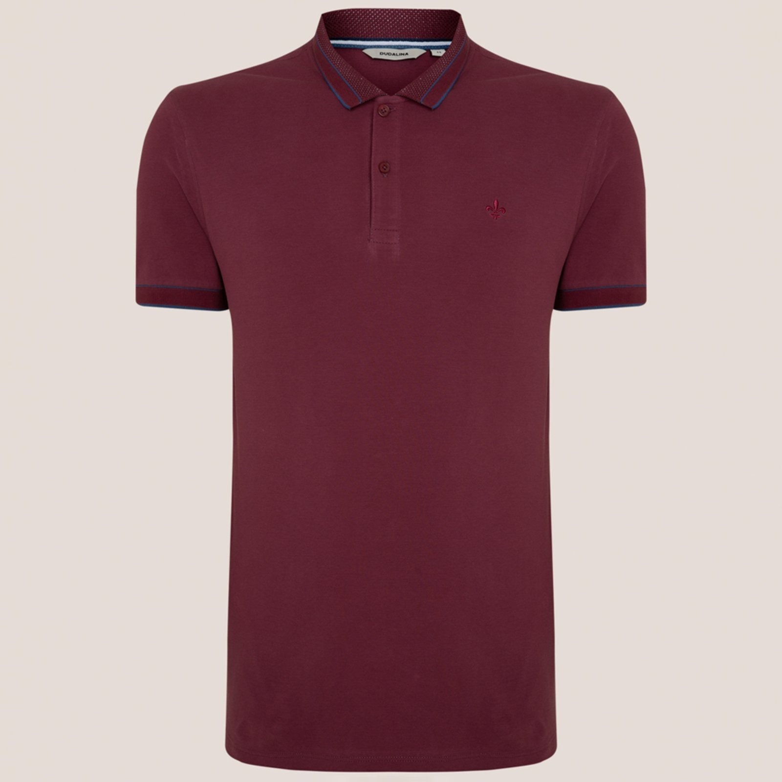 Imagem principal Camisa Polo Dudalina Textura Gola Pr26 Masculino Dudalina bordô