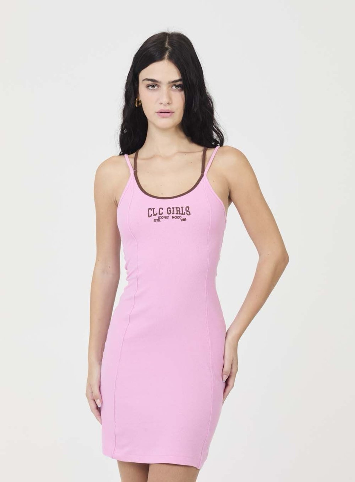 Imagem principal Vestido Small Canelado com Contraste Colcci CLC rosa