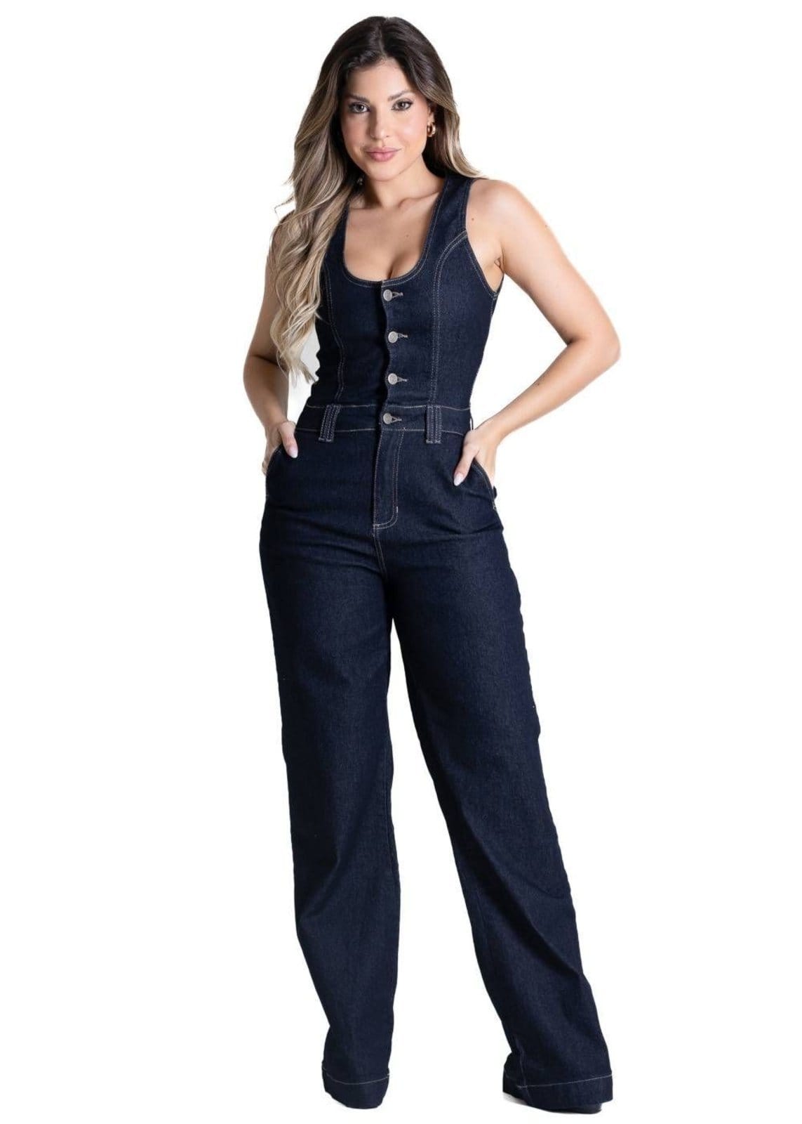 Macacão Jeans Sawary - 281651