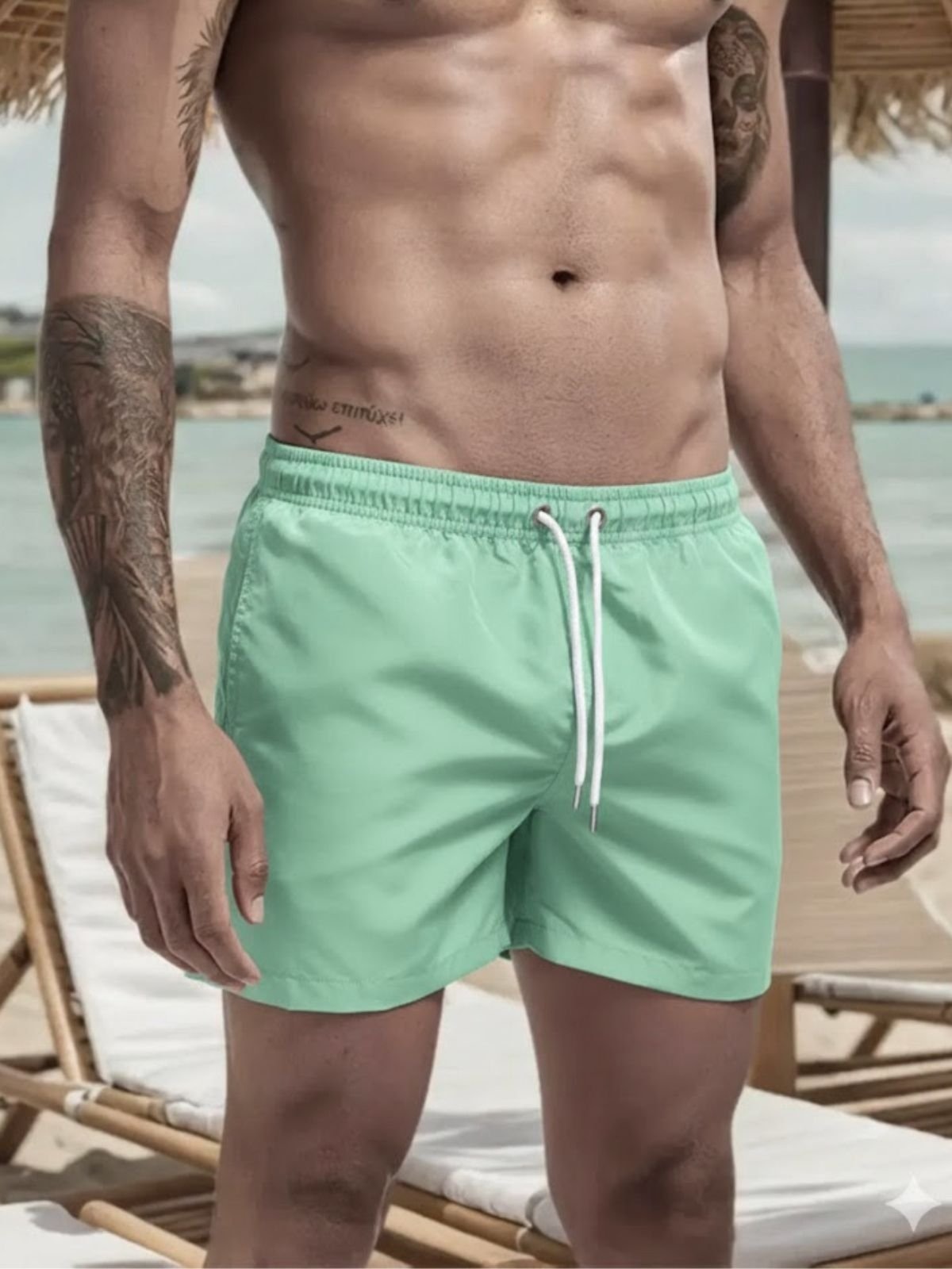 Imagem principal Short Masculino Safira Moda Tactel Menta Safira Moda verde