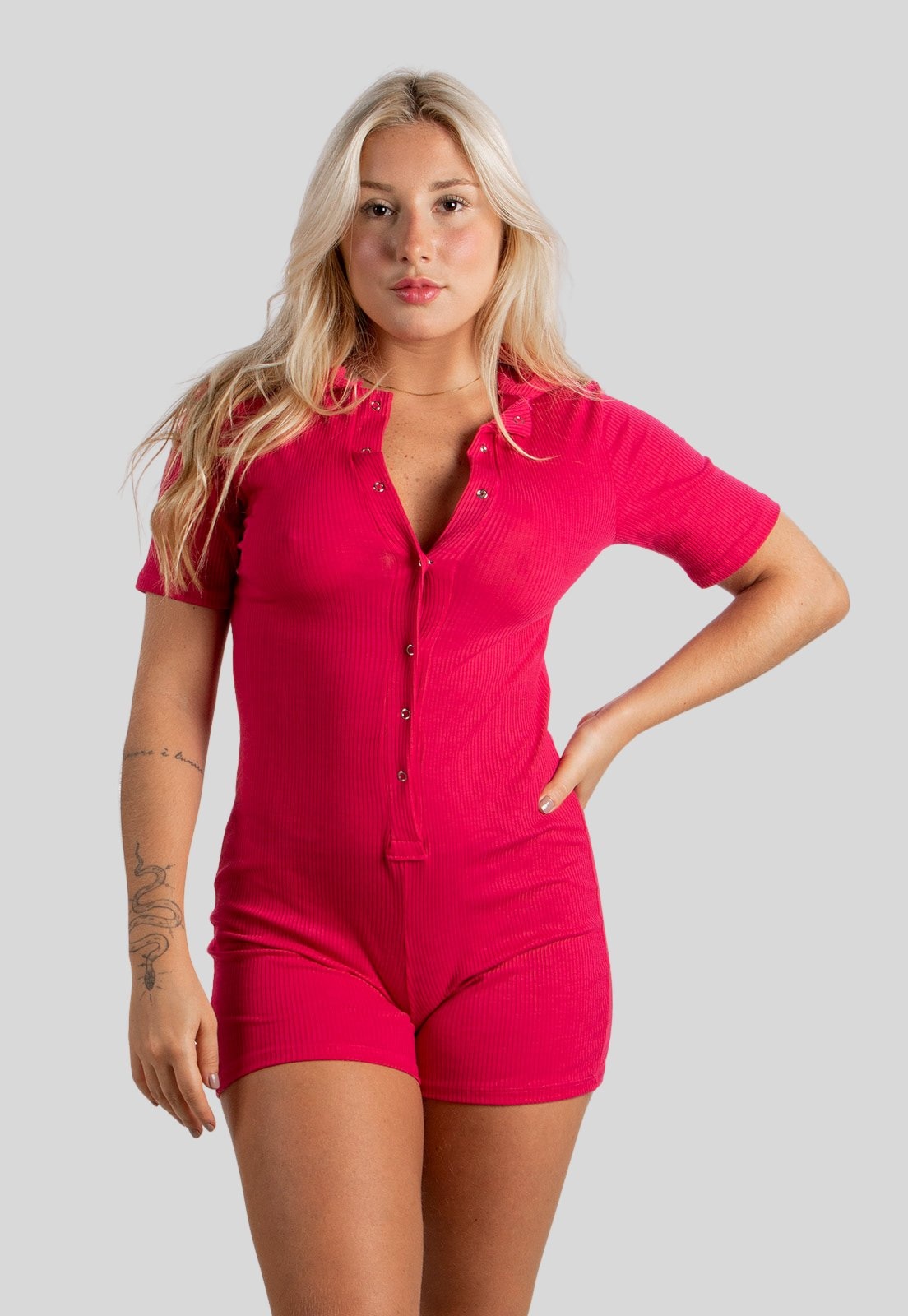 Imagem principal Macaquinho Ribana Diluxo Diluxo rosa