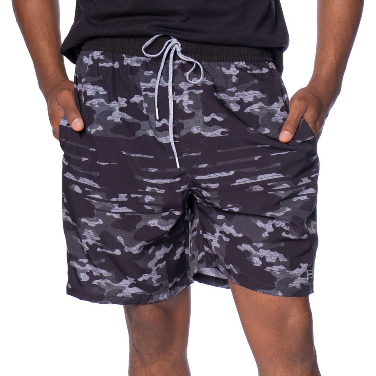 Imagem principal Short Masculino Nicoboco Estampa Militar Preto/verde Nicoboco preto verde