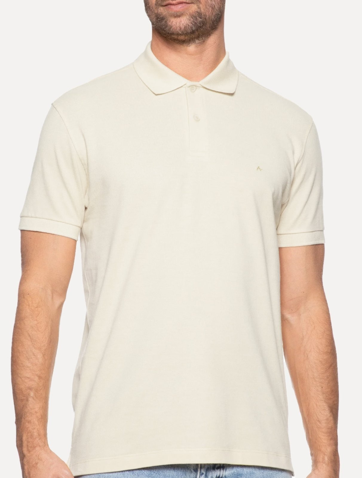 Imagem principal Polo Aramis Masculina Piquet Basic Mono Icon Off-White Aramis off-white white