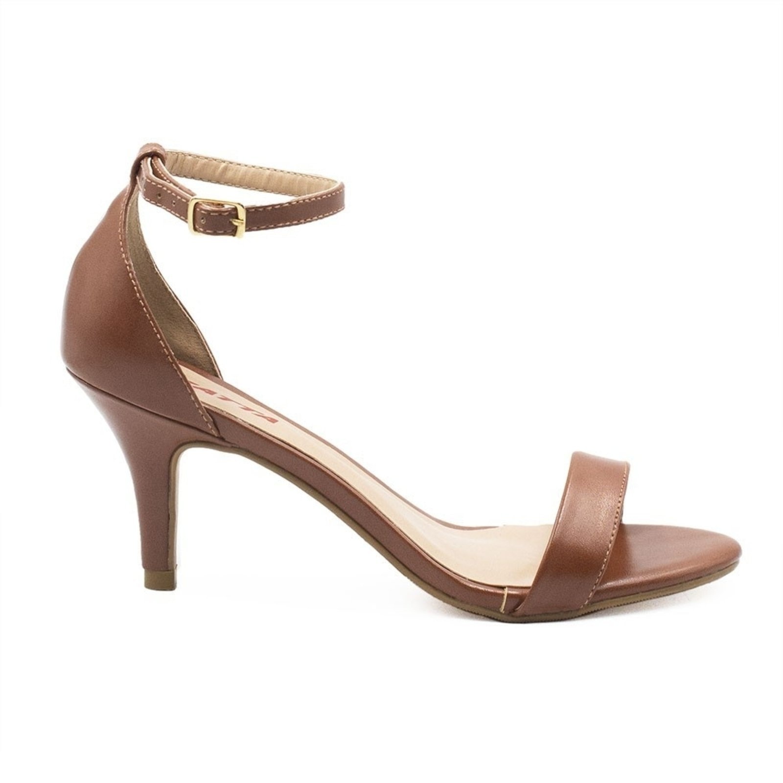 Imagem principal Sandália Zatta Básica Salto Médio Larissa Caramelo ZATTA castanho