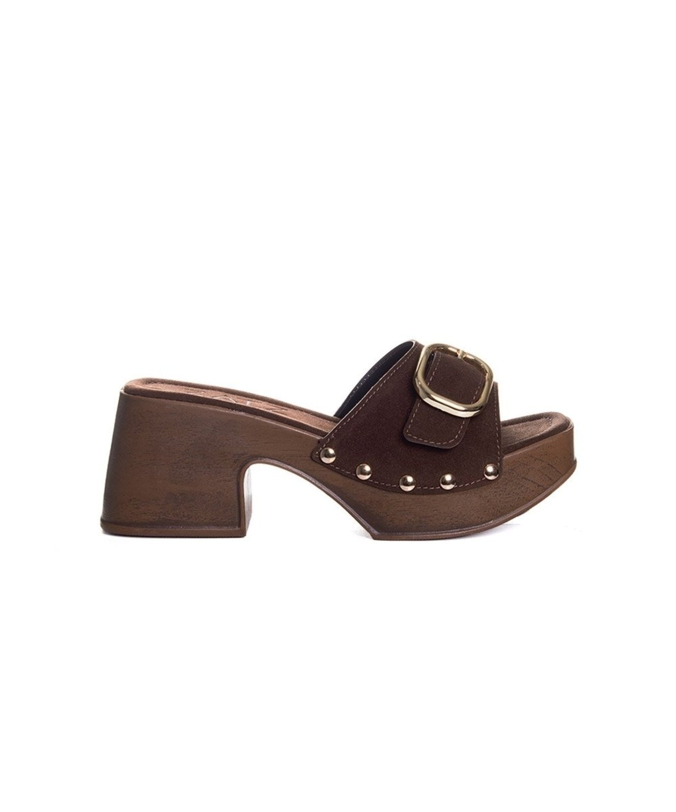 Imagem principal Tamanco Zatz Salto Médio Café Pixolé incolor