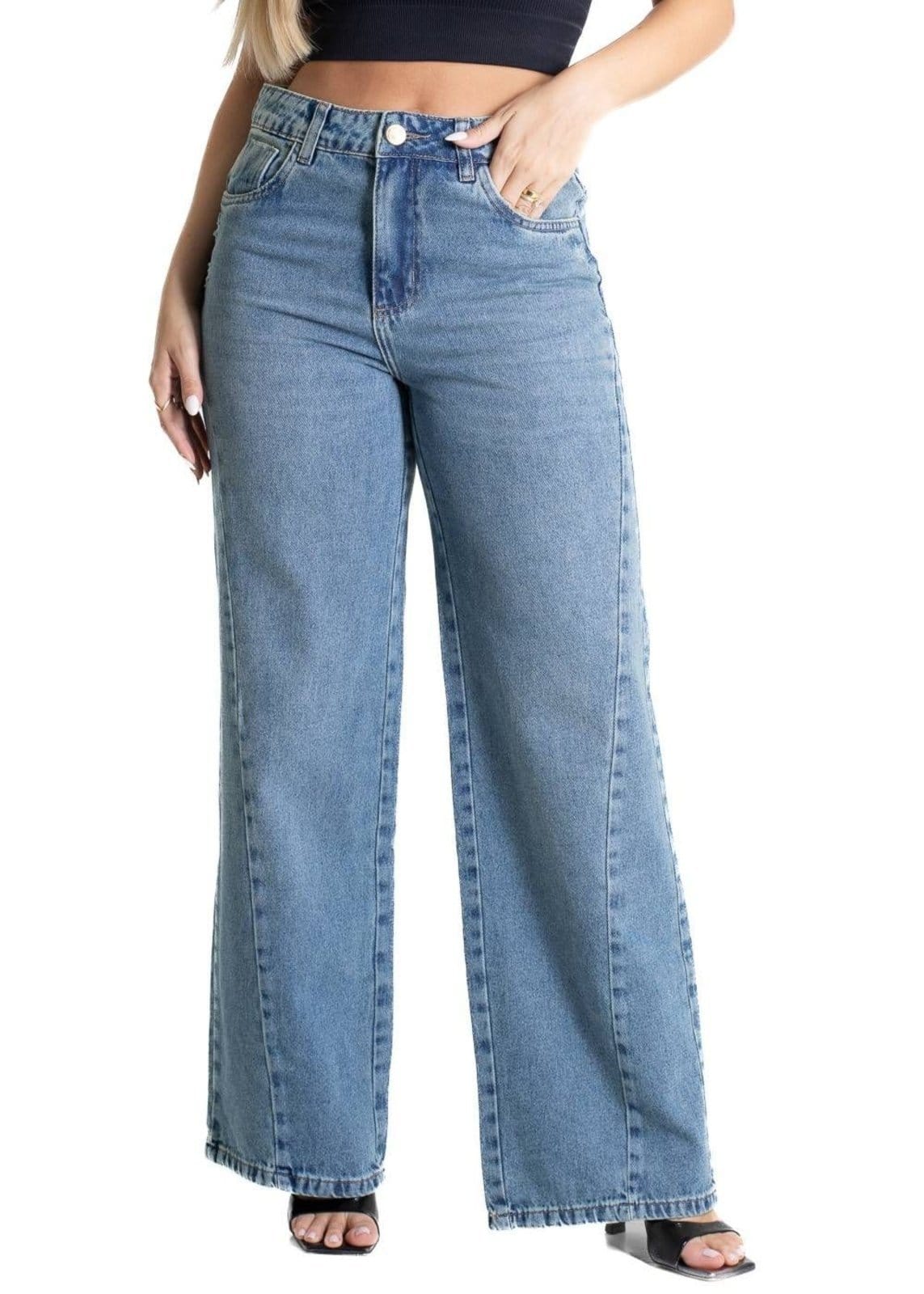 Calça Jeans Sawary Wide Leg - 281021