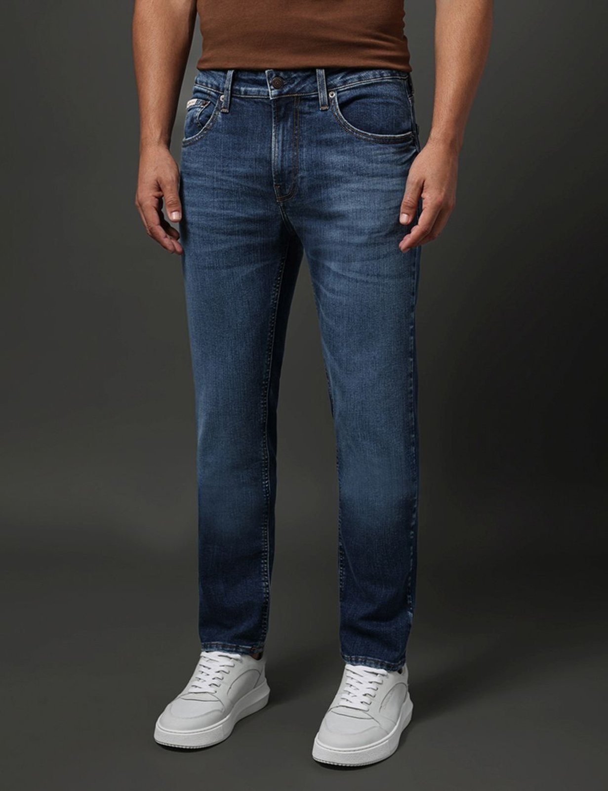Imagem principal Calça Jeans Masculina Skinny 5 Pockets Calvin Klein Jeans Médio Calvin Klein Jeans azul