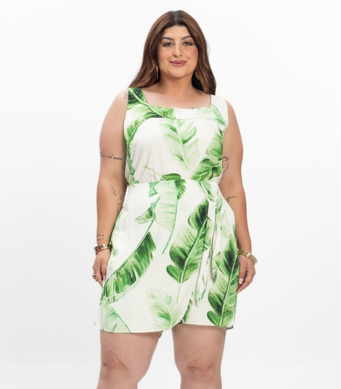 Imagem principal Shorts Saia Feminino Plus Size Secret Glam Secret Glam bege