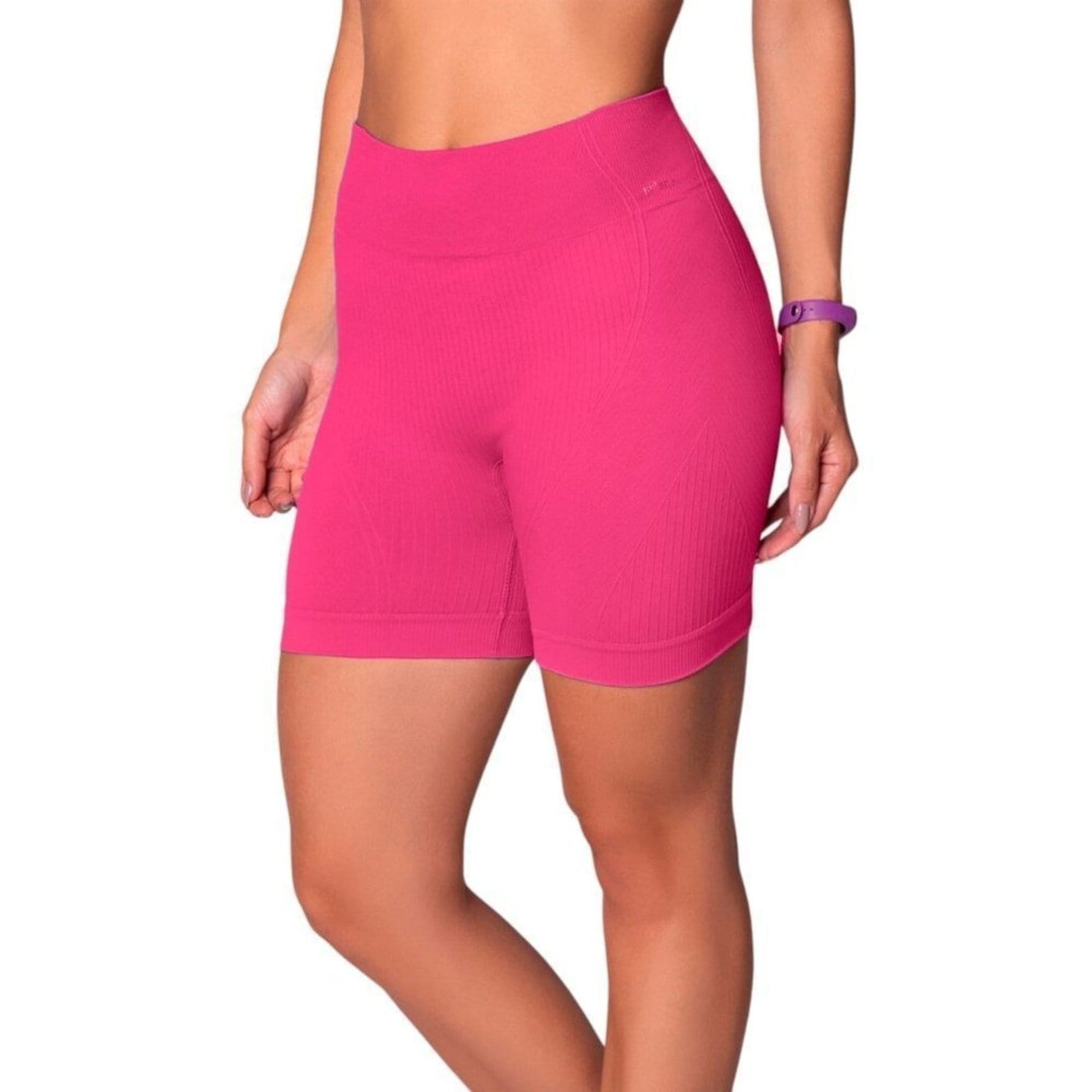 Short Selene Sem Costura Canelado Feminino