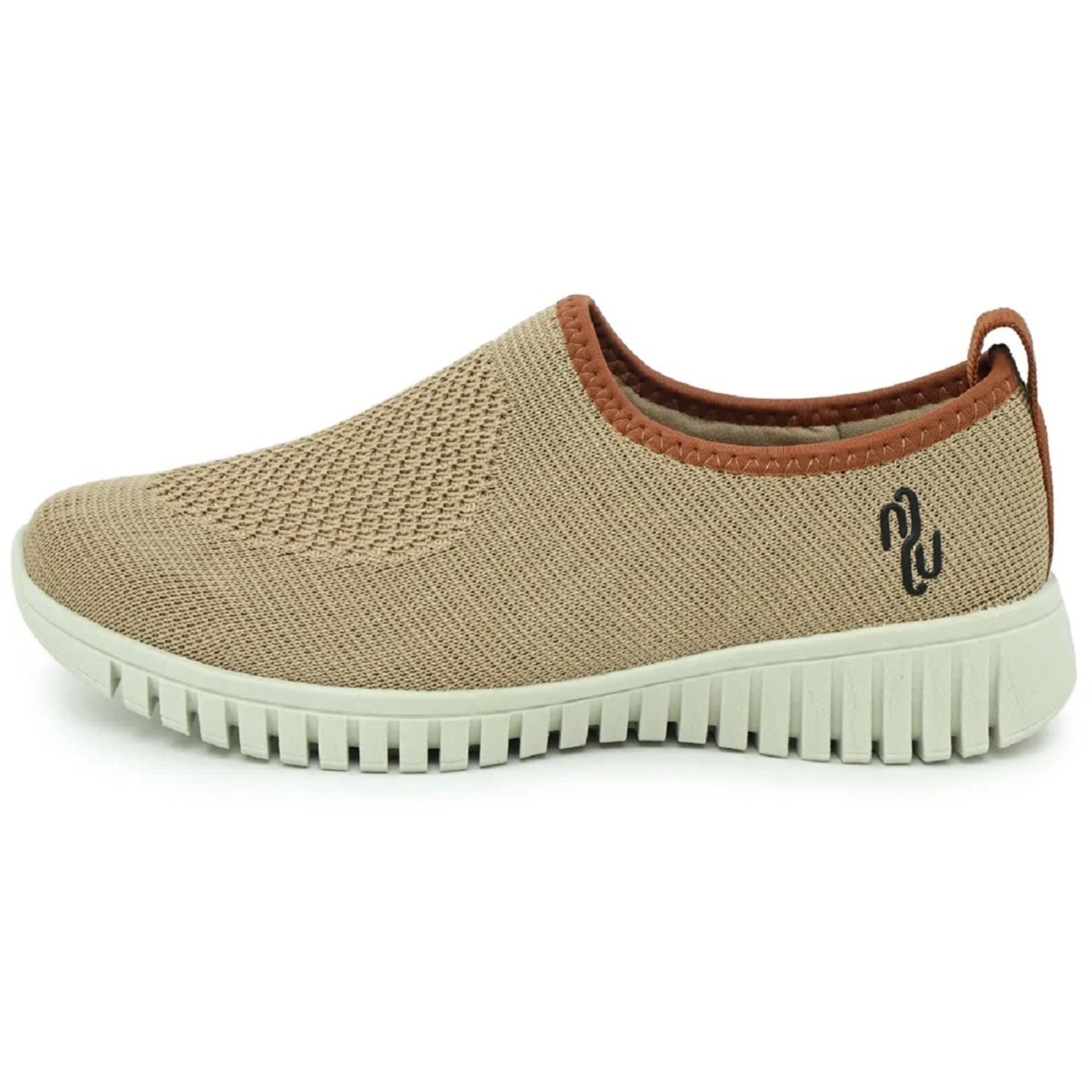 Imagem principal Tênis Usaflex Slip On Tricot Camel Usaflex caramelo