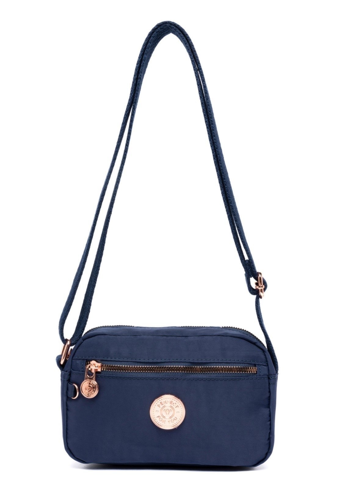 Imagem principal Bolsa Feminina Alça Tiracolo Transversal Reforçada Pequena Perfect For You azul/azul marinho