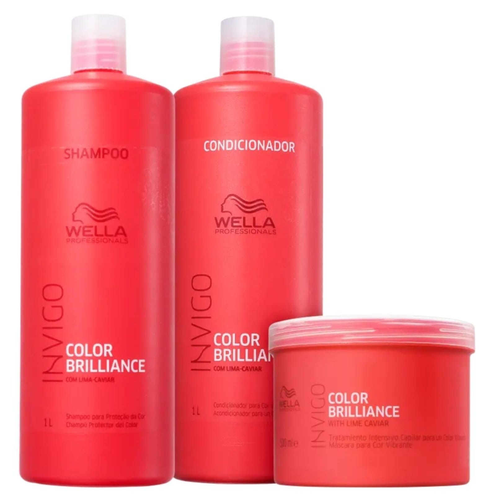 Wella Color Brilliance Sh 1L+Cond 1L- Máscara