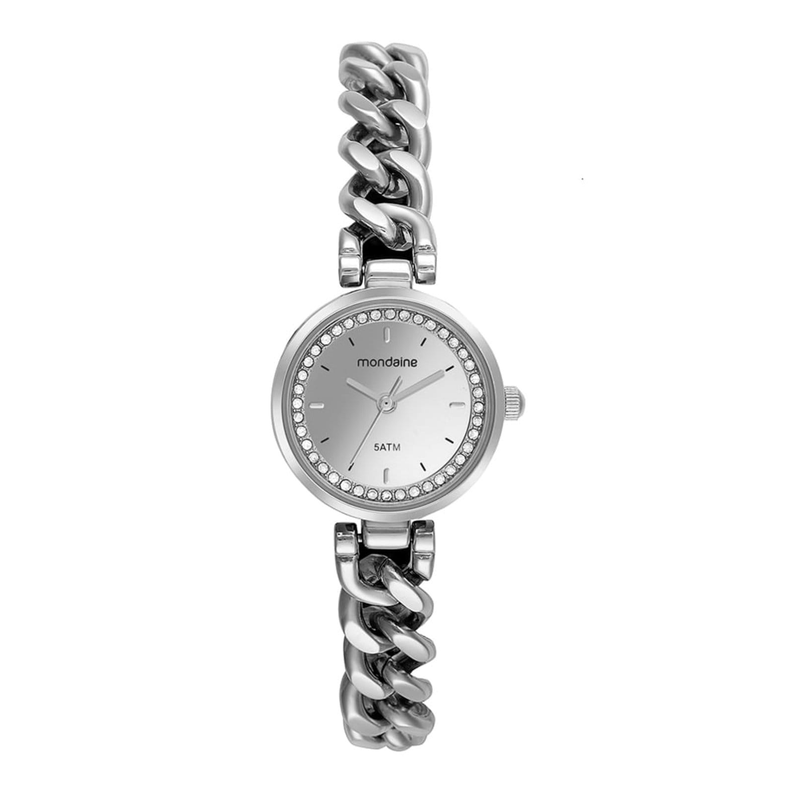 Relógio Feminino Correntes Espelhado