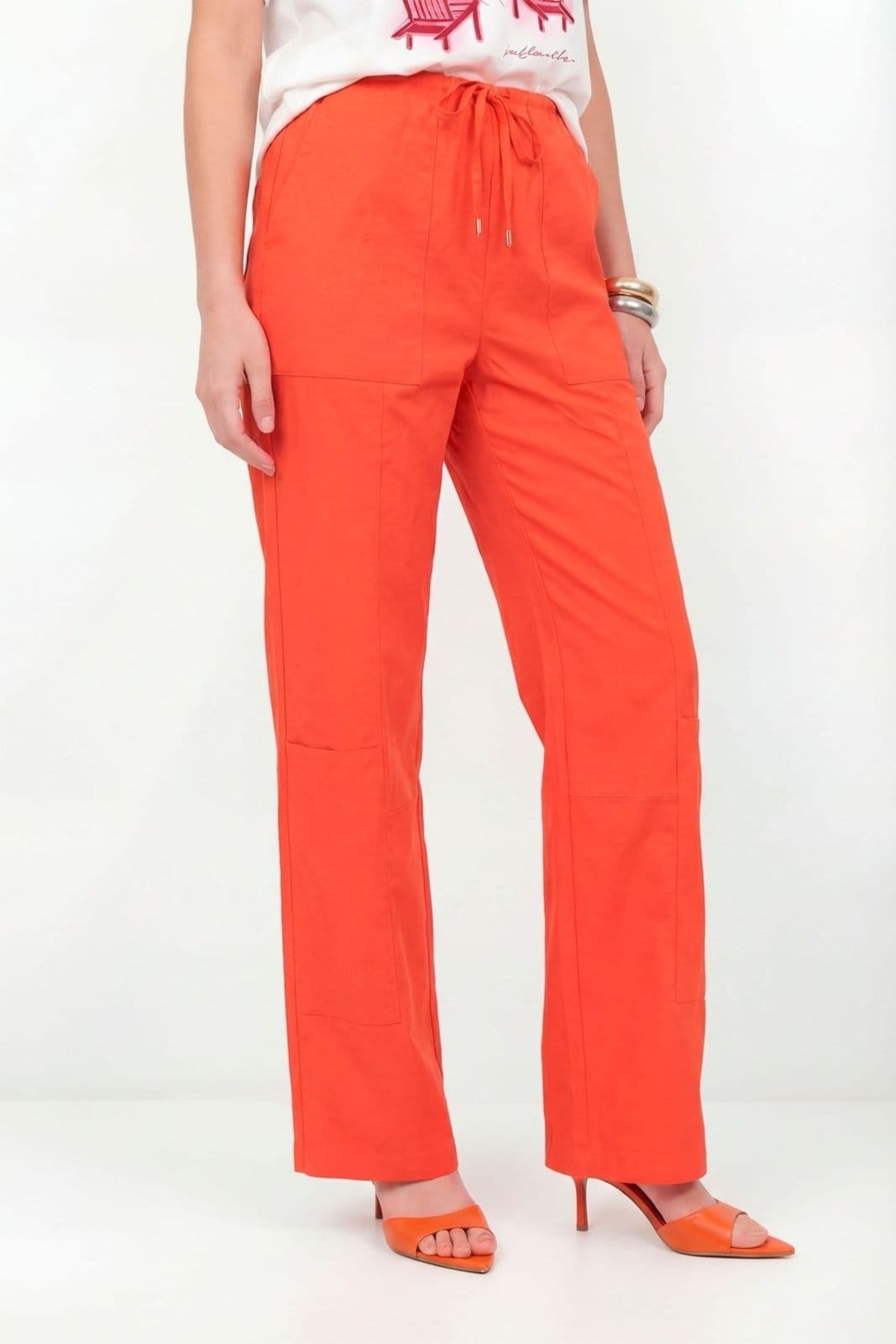 Calça Bolso Quadrado Feminina