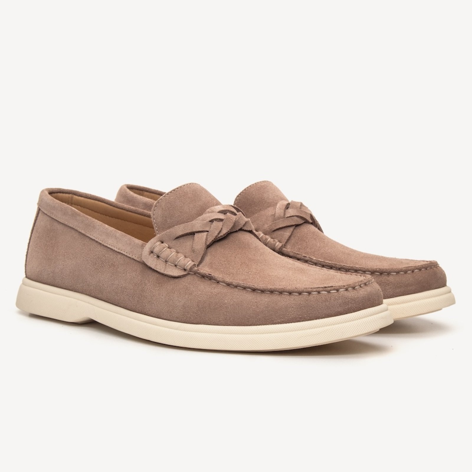 Imagem principal Loafer Masculino em Couro Sardine Taupe Carteziano marrom