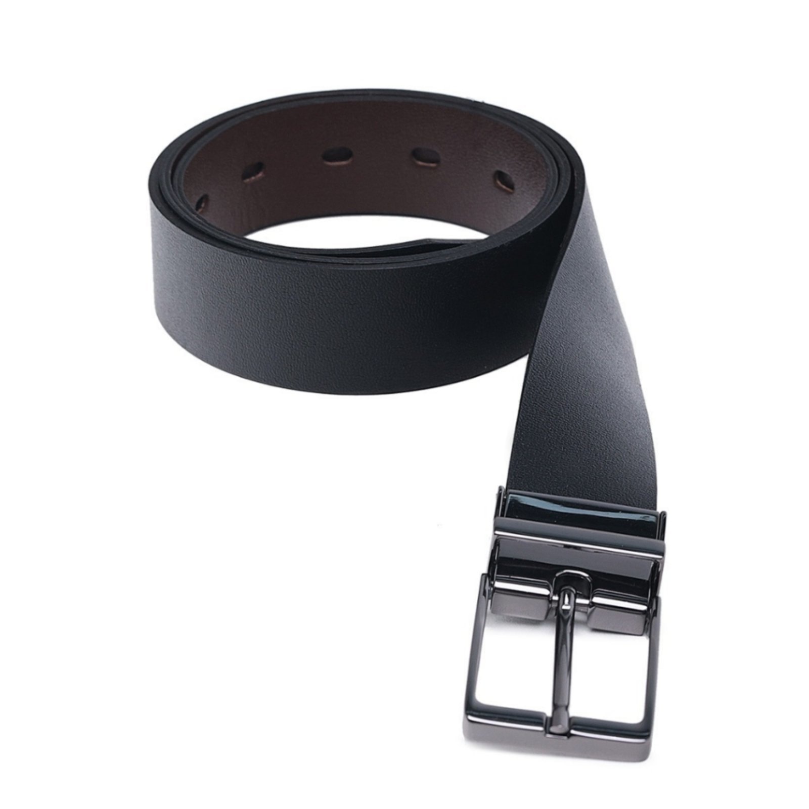 Imagem principal Cinto Dupla Face Social Casual Masculino Couro e CARMELO SHOES marrom/preto