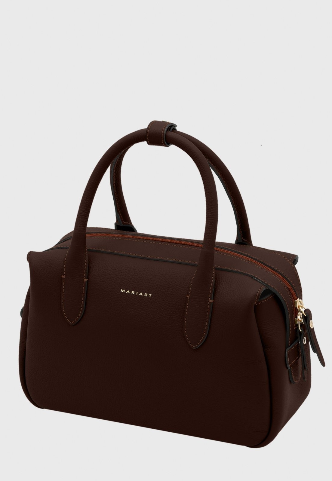 Imagem principal Bolsa Bowling Couro Mariart Jambuzinha Chocolate Mariart marrom