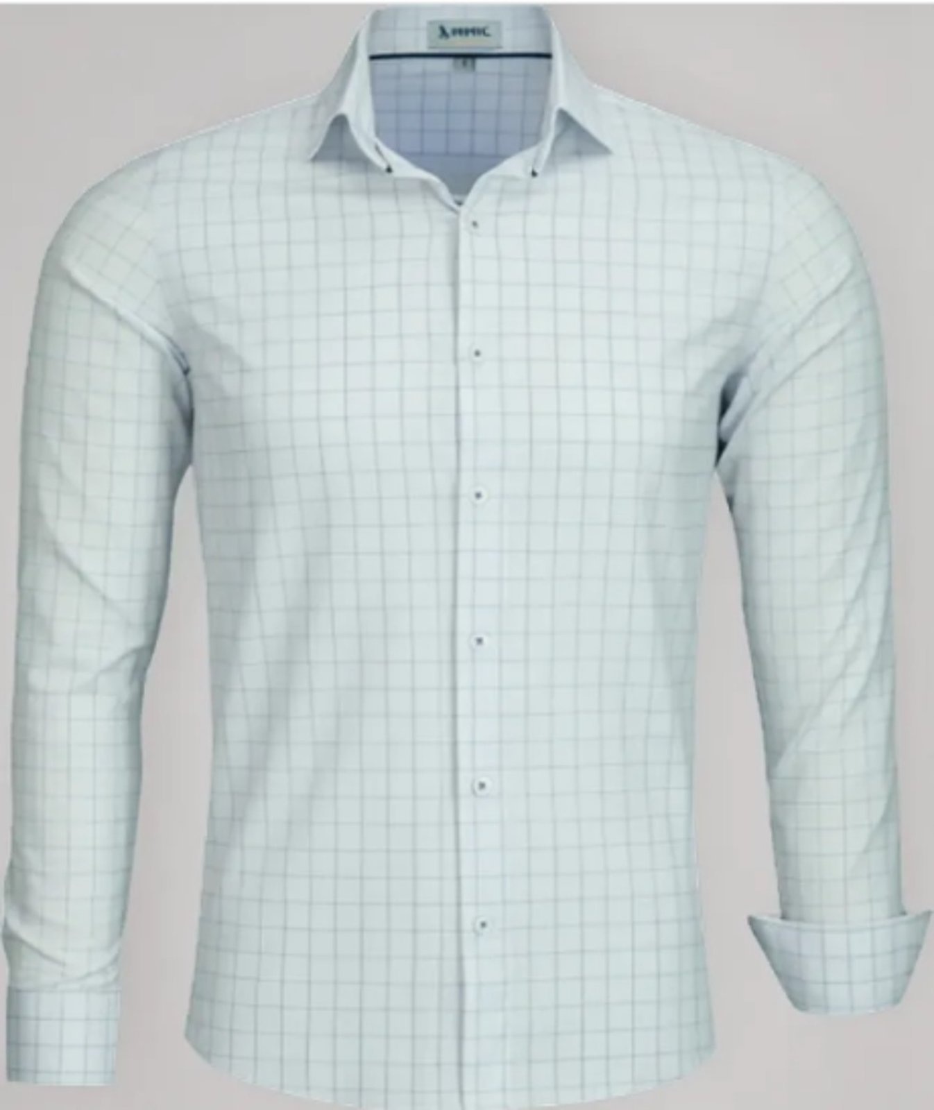 Imagem principal Camisa Social Amil Slim Camp Algodão com Elastano Macia Manga Longa Luxo Cor03 Amil branco