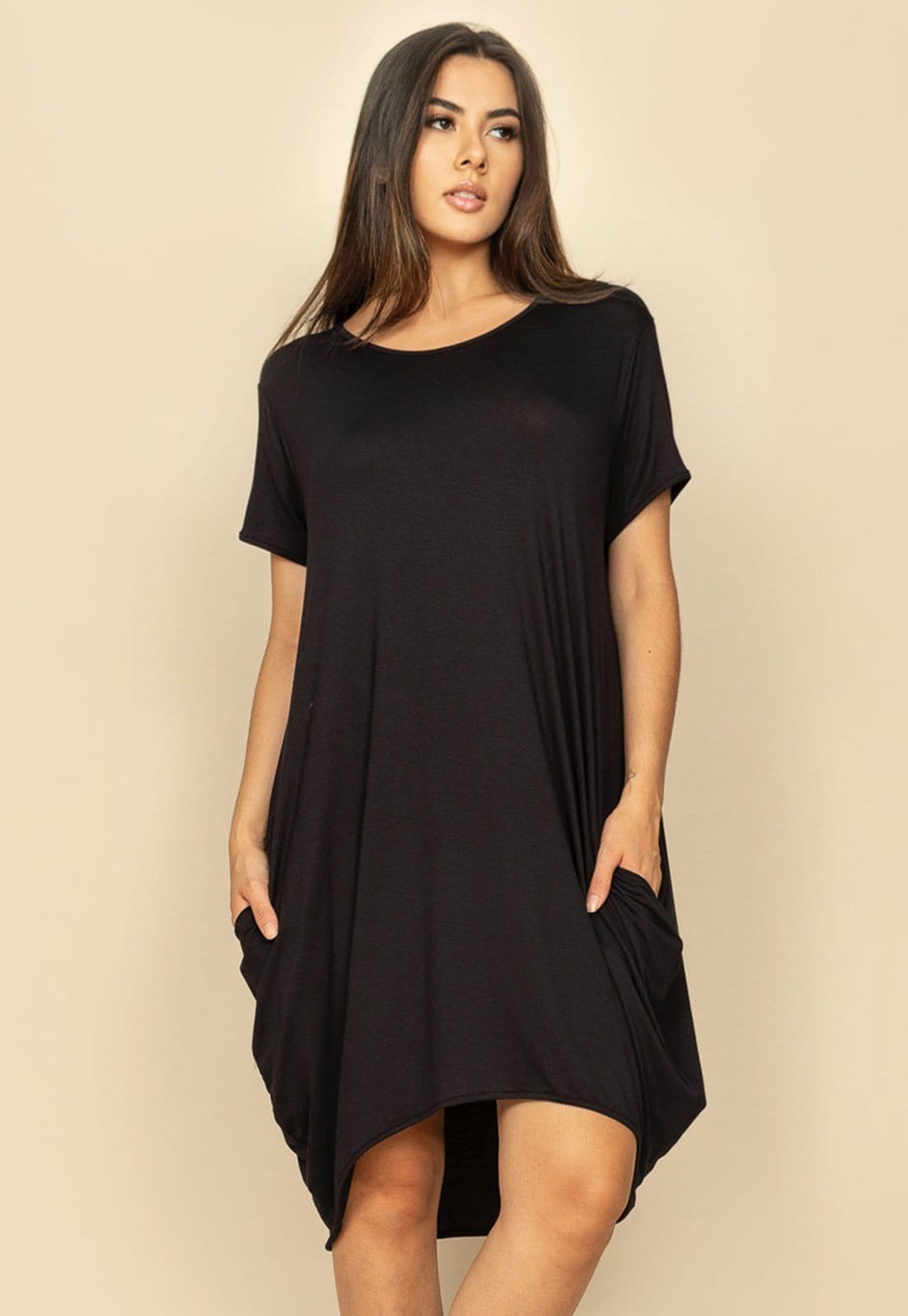 Vestido Curto Malha Amplo Always