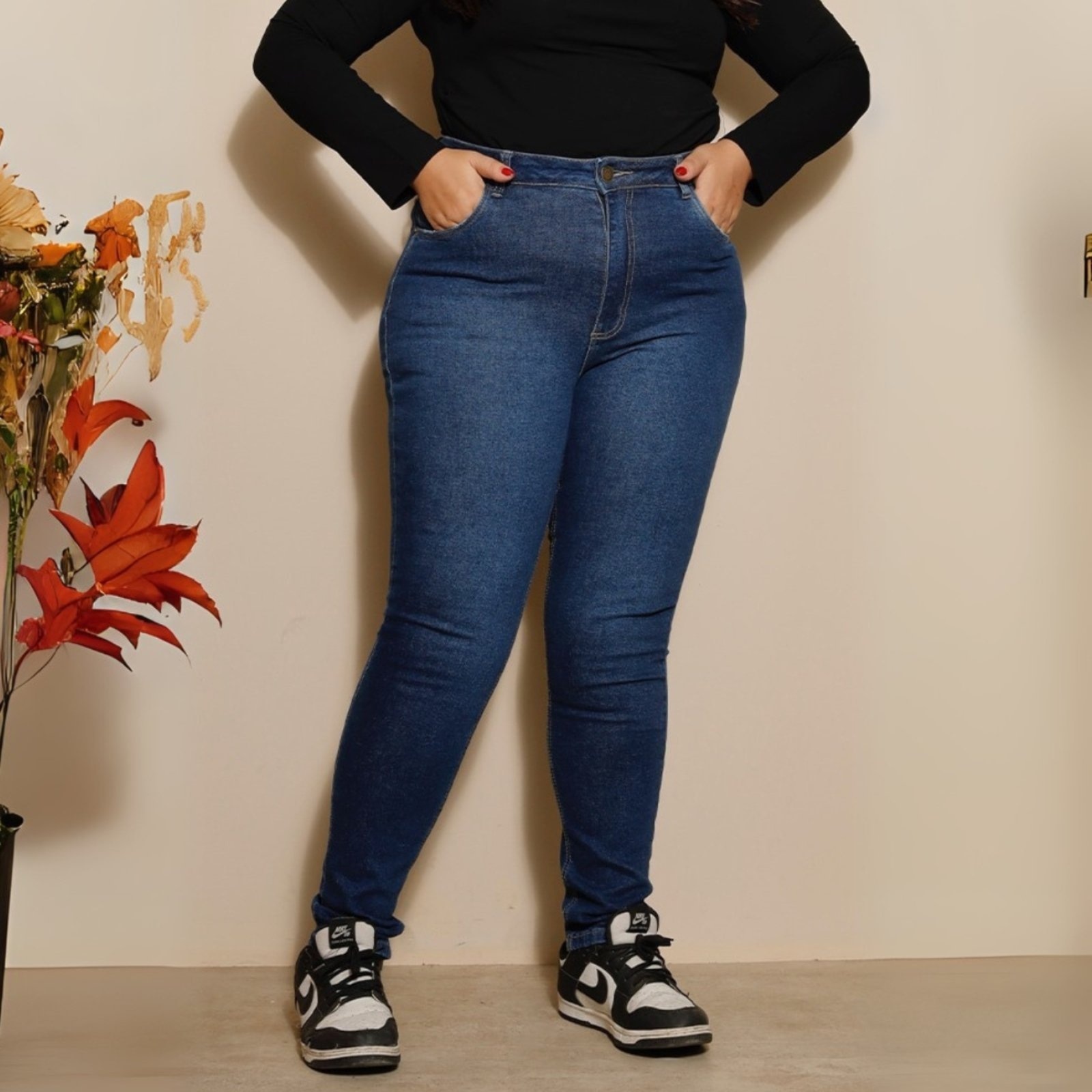 Imagem principal Calça Jeans Skinny Barra Normal Curvy Feminina Revanche Libisosa Revanche unico