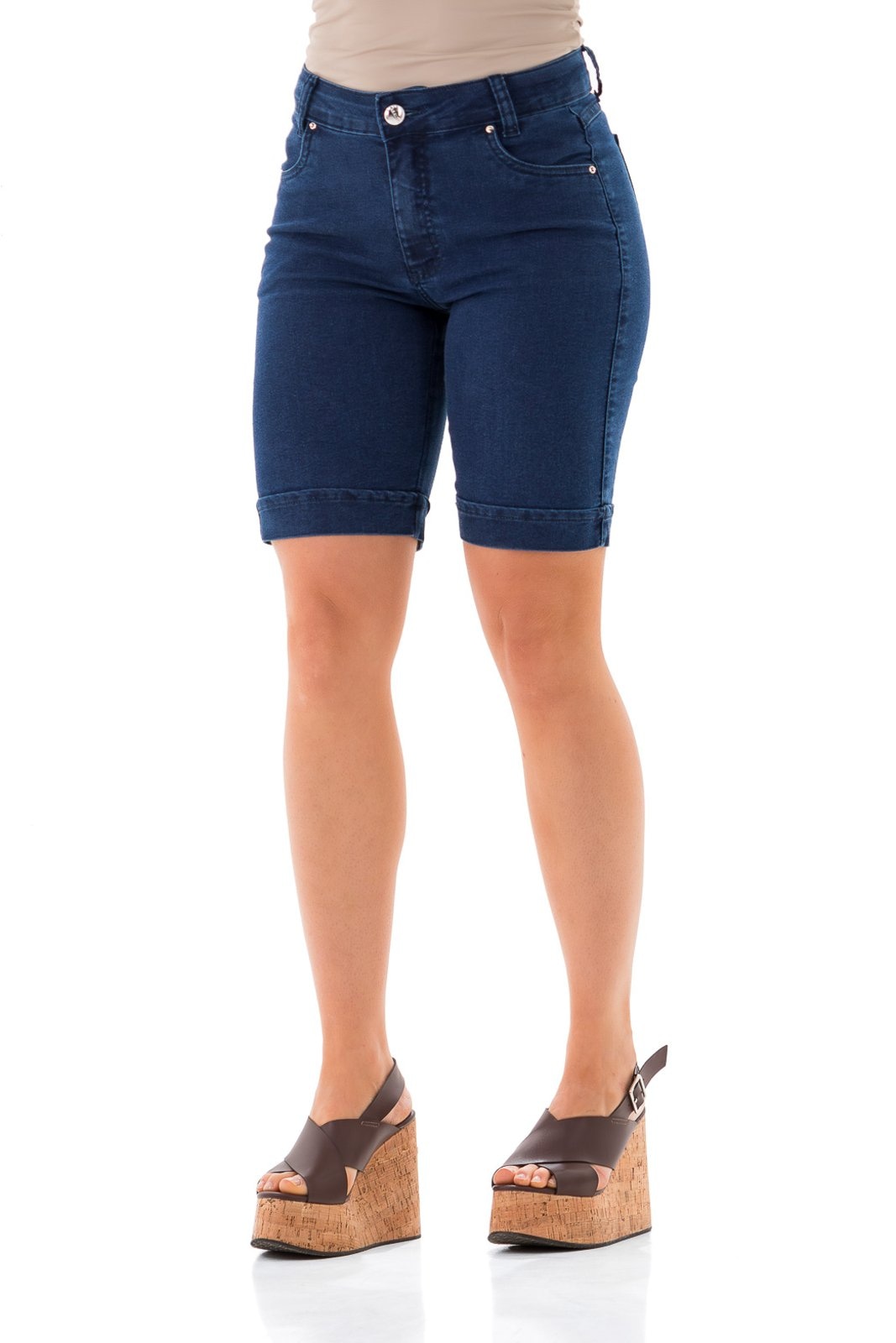 Imagem principal Ciclista Jeans Feminina Arauto Slim ARAUTO JEANS azul