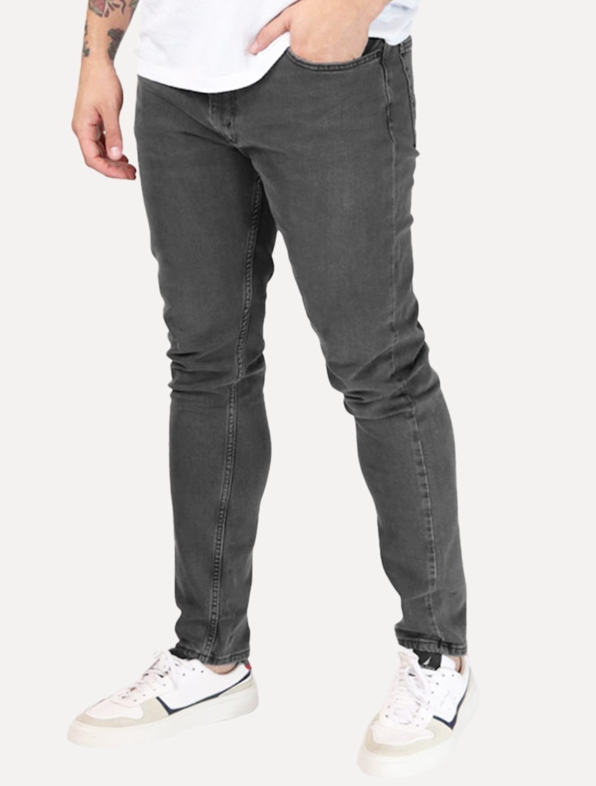 Imagem principal Calça Levis Jeans Masculina 512 Slim Taper Stretch Stanging Escuro Levis cinza