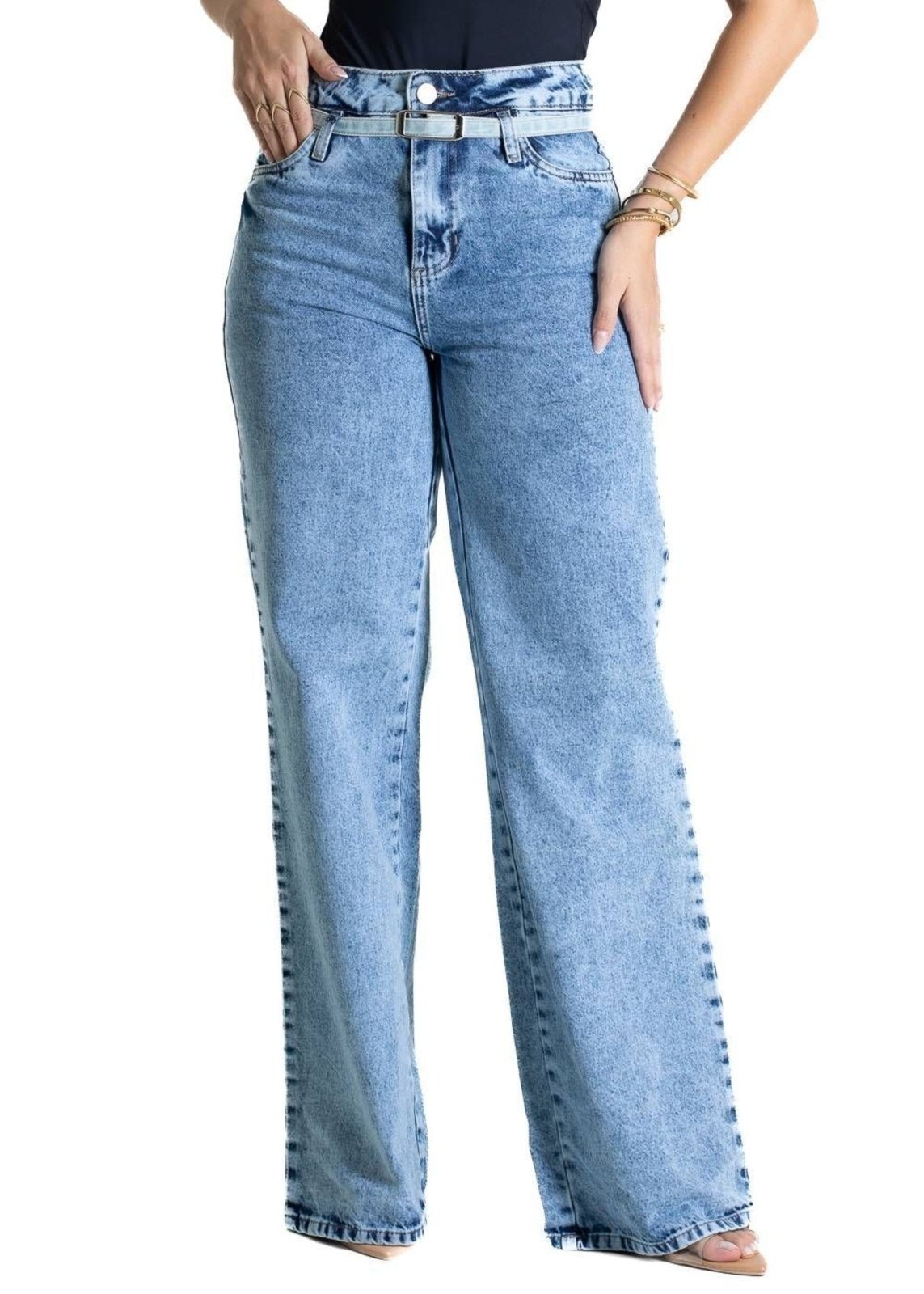 Imagem principal Calça Jeans Sawary Wide Leg - 281147 Sawary azul