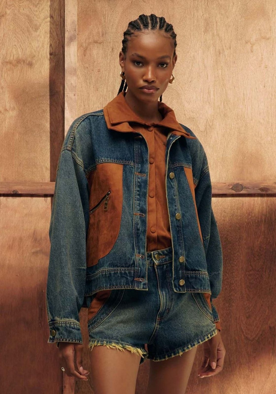 Imagem principal Jaqueta Jeans Bicolor My Favorite Things azul