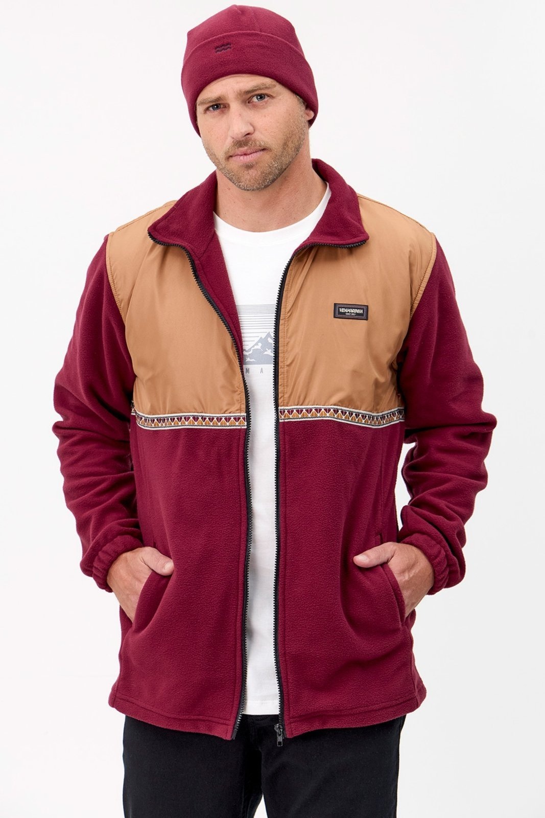 Imagem principal Jaqueta Masculina Soft Térmica Vida Marinha Vida Marinha bordô